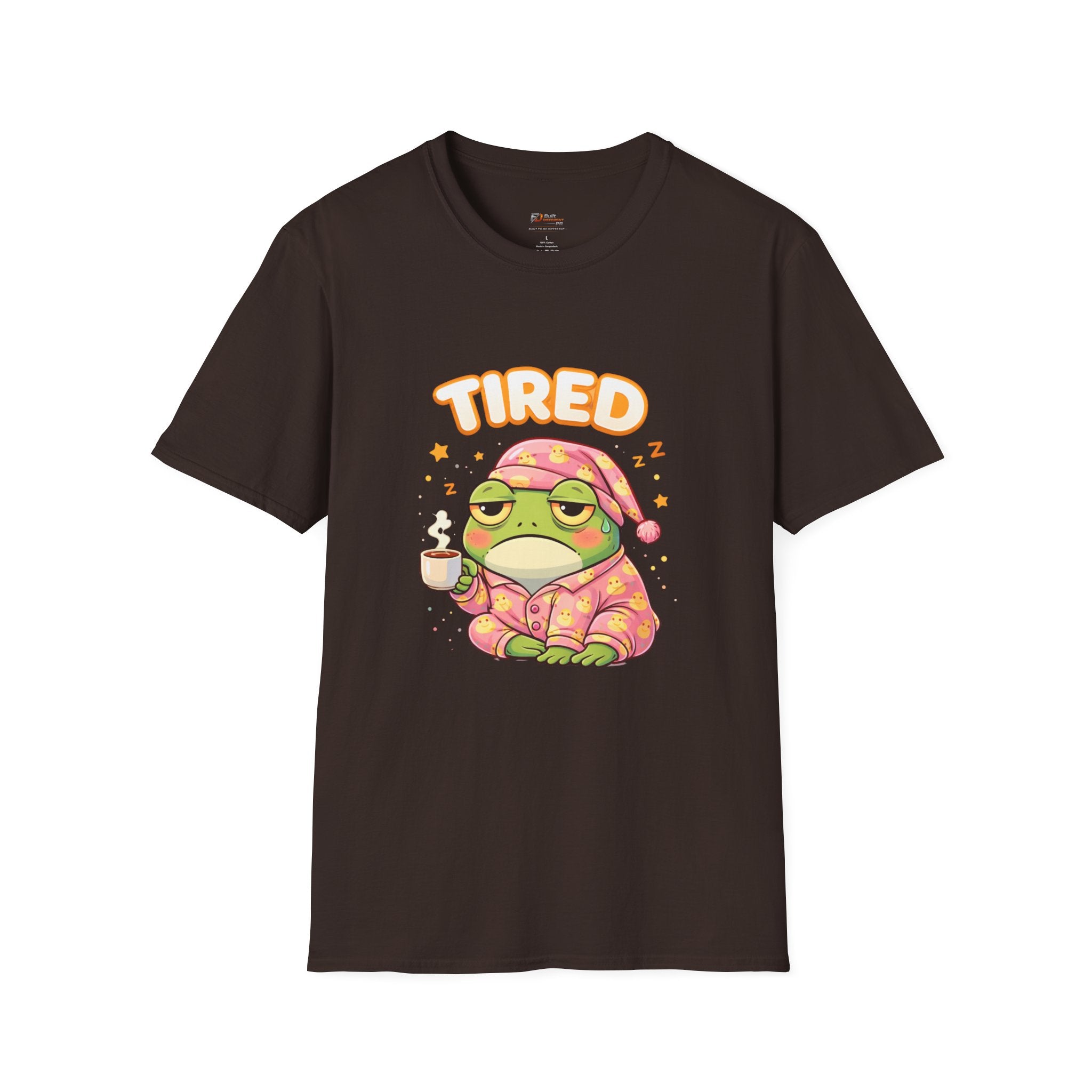 Tired Frog Pajama Frog T-Shirt | Sleepy Frog Graphic Tee