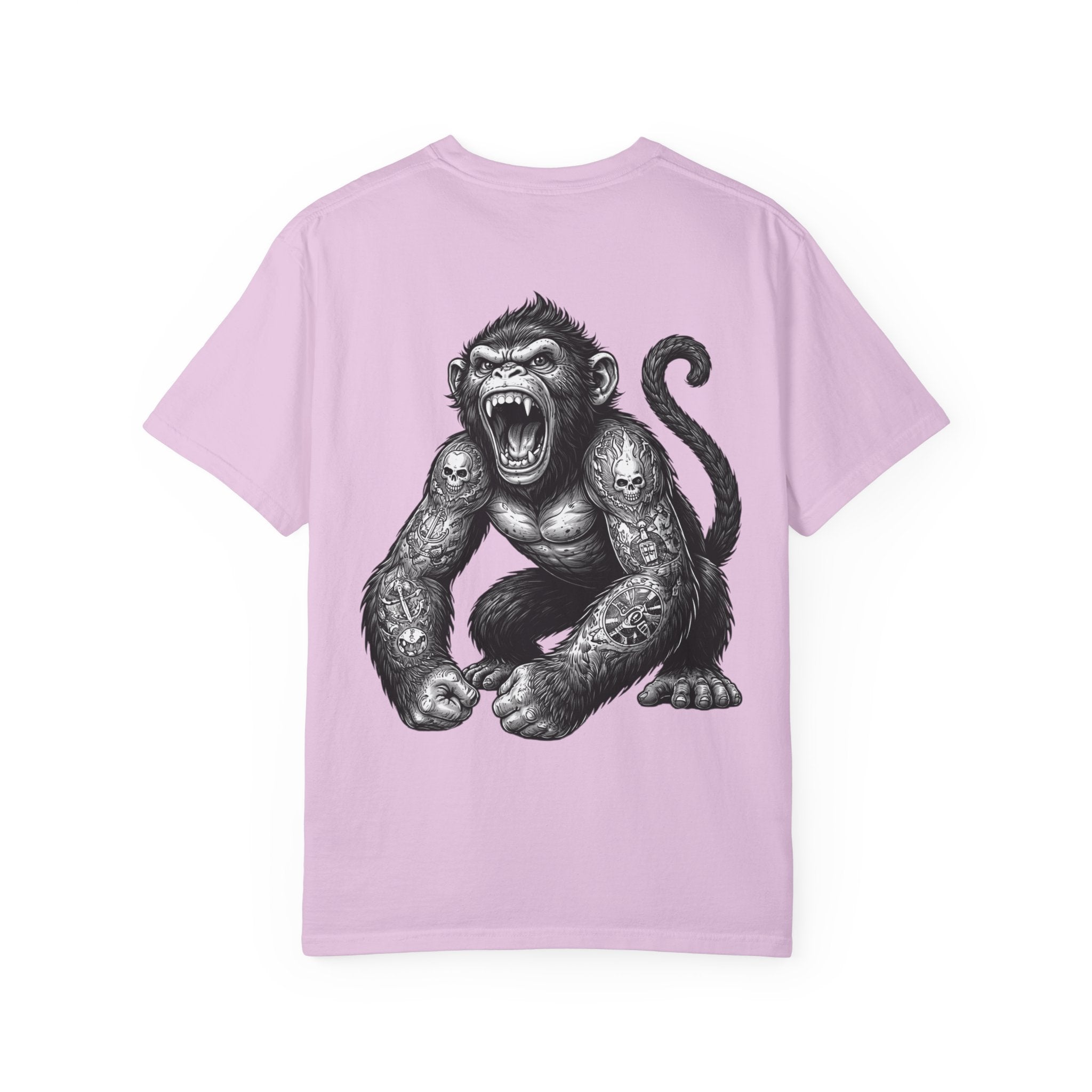 Angry Tattooed Monkey T-Shirt | BuiltDifferent Mindset Tee-No Excuses
