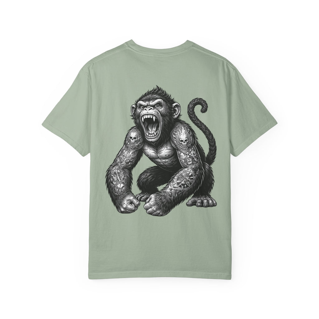 Angry Tattooed Monkey T-Shirt | BuiltDifferent Mindset Tee-No Excuses