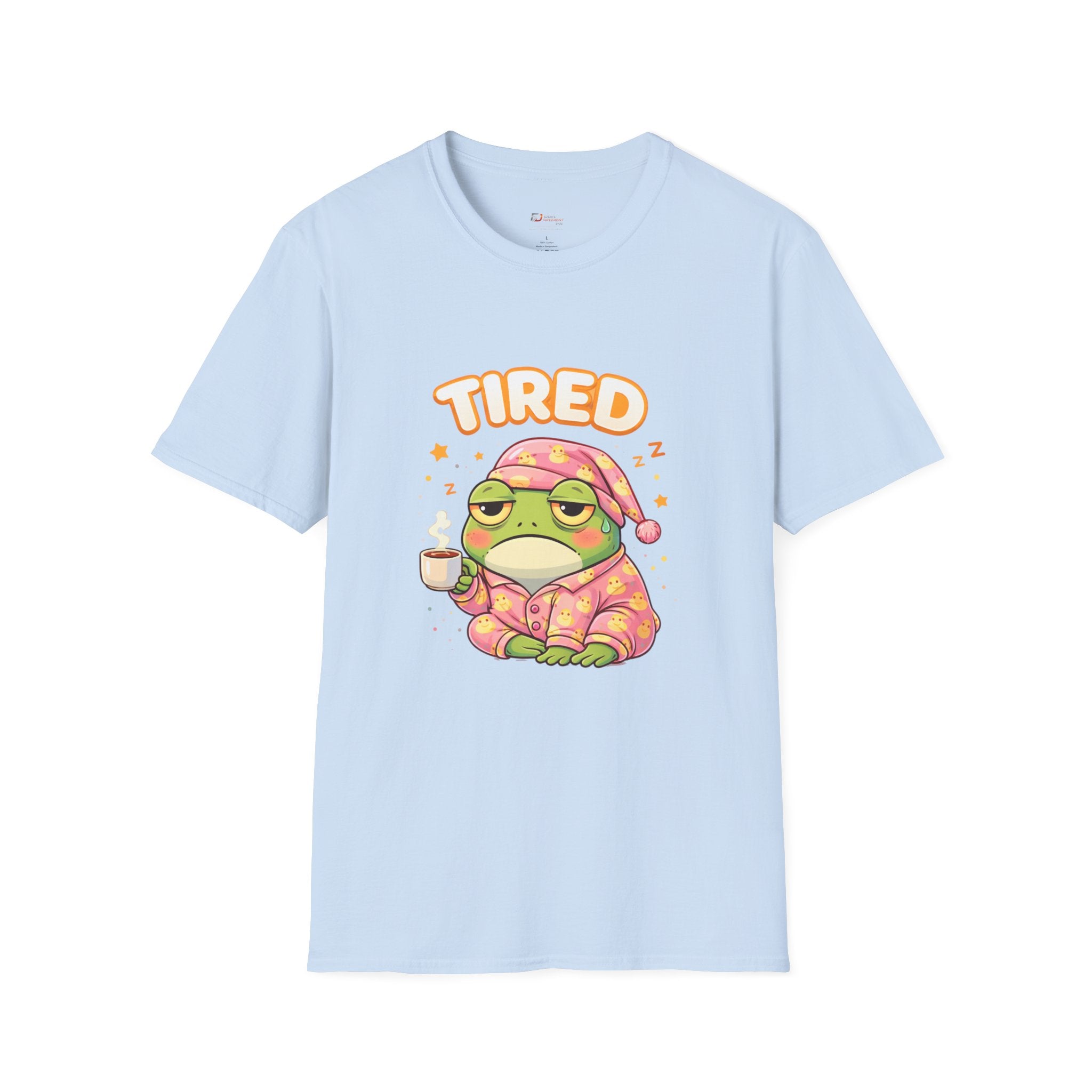 Tired Frog Pajama Frog T-Shirt | Sleepy Frog Graphic Tee