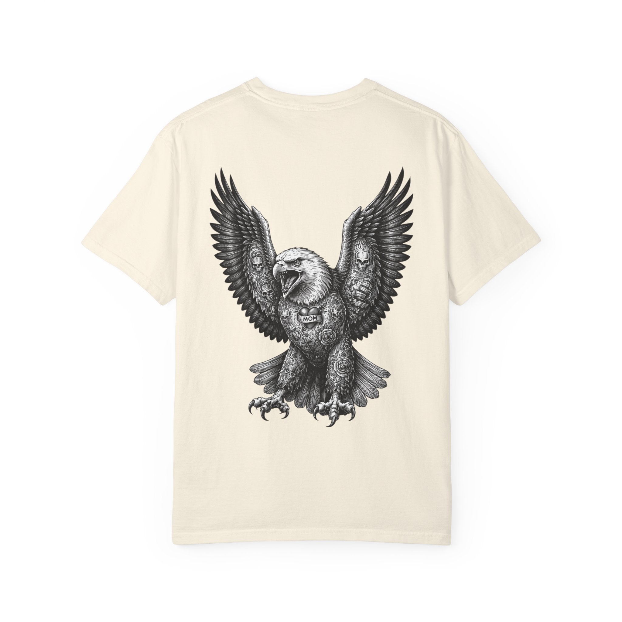 Vintage Eagle Illustration T-Shirt | Large Back Graphic