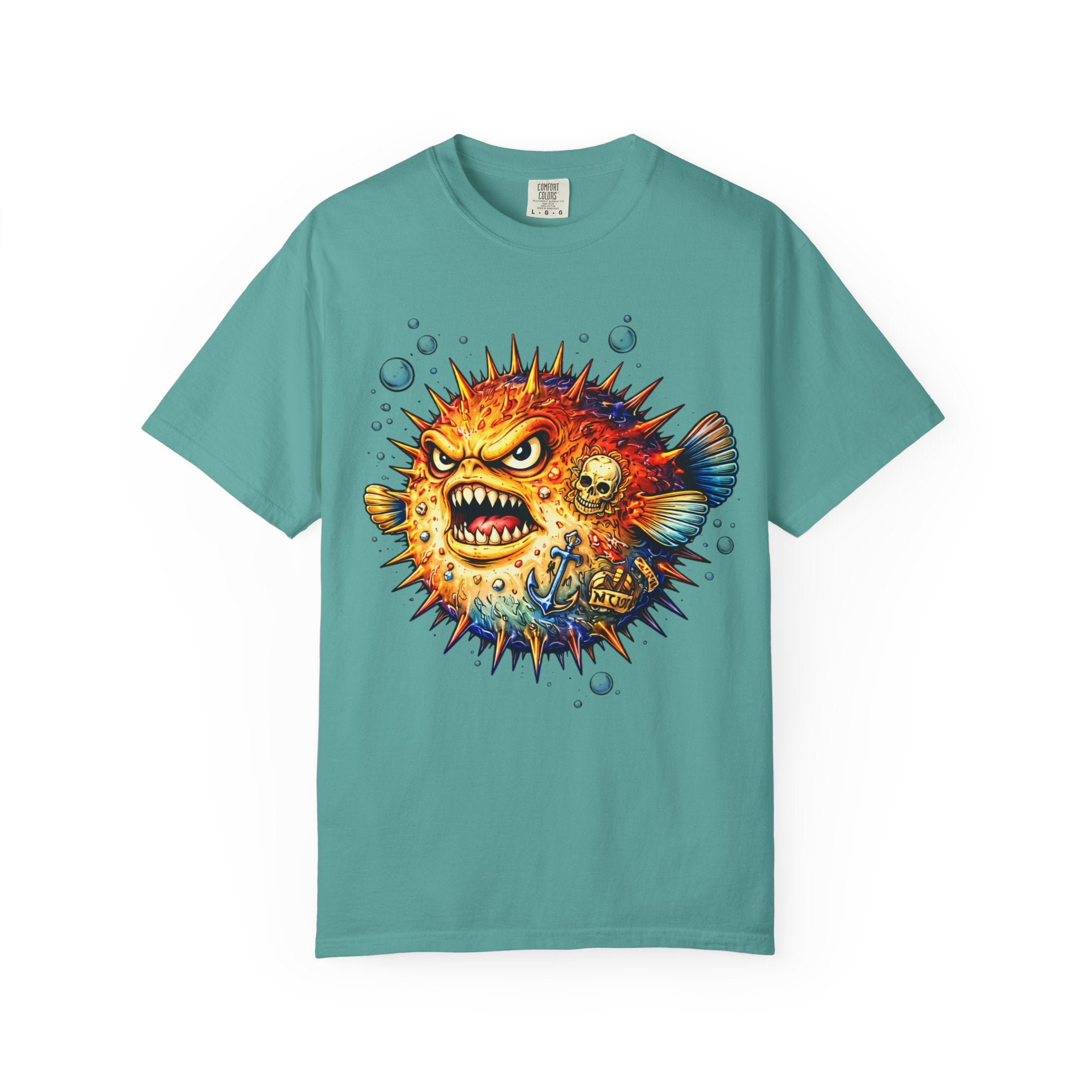 Angry Pufferfish T-Shirt | BuiltDifferent Mindset Tee-No Excuses
