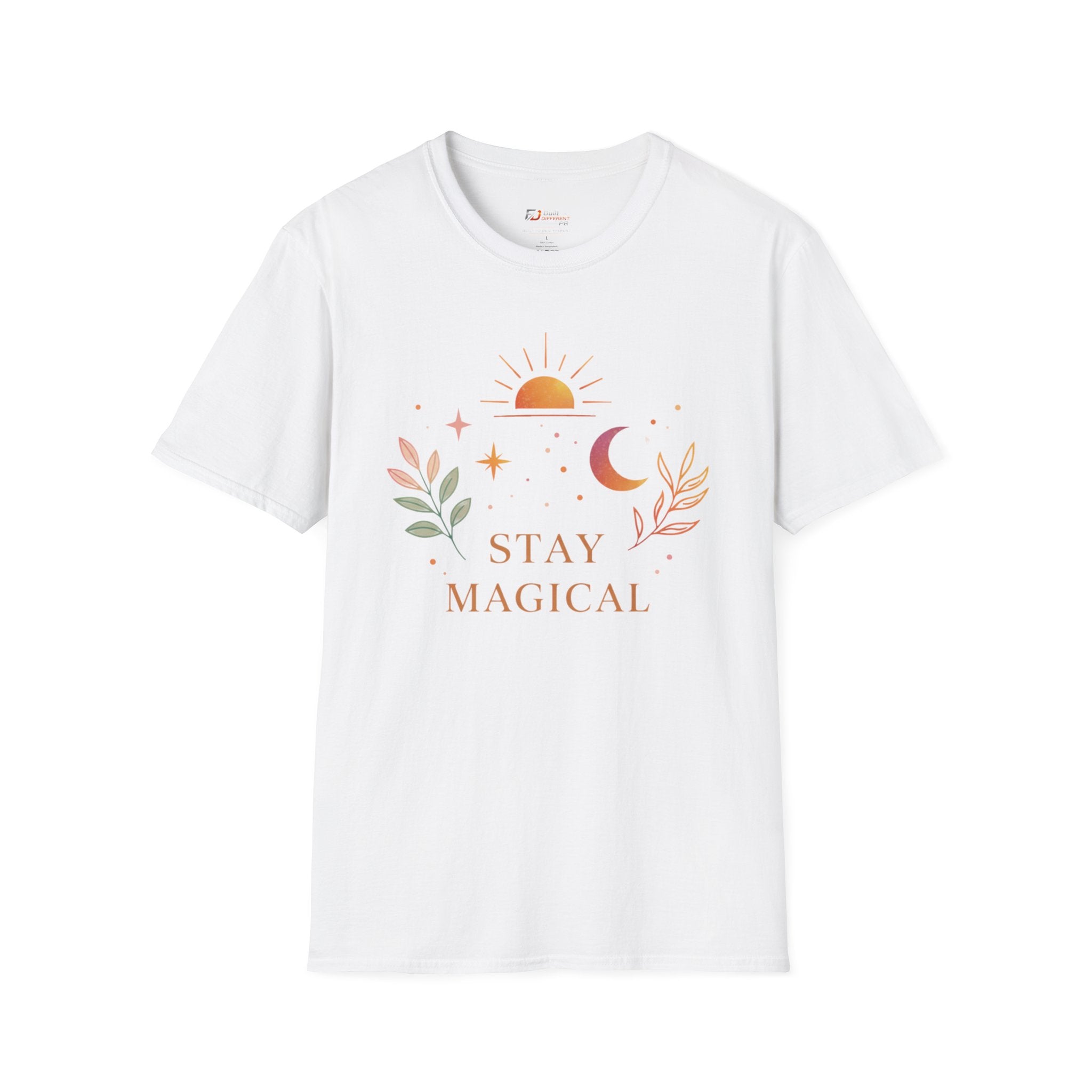 Stay Magical graphic T-Shirt | sun moon botanical design