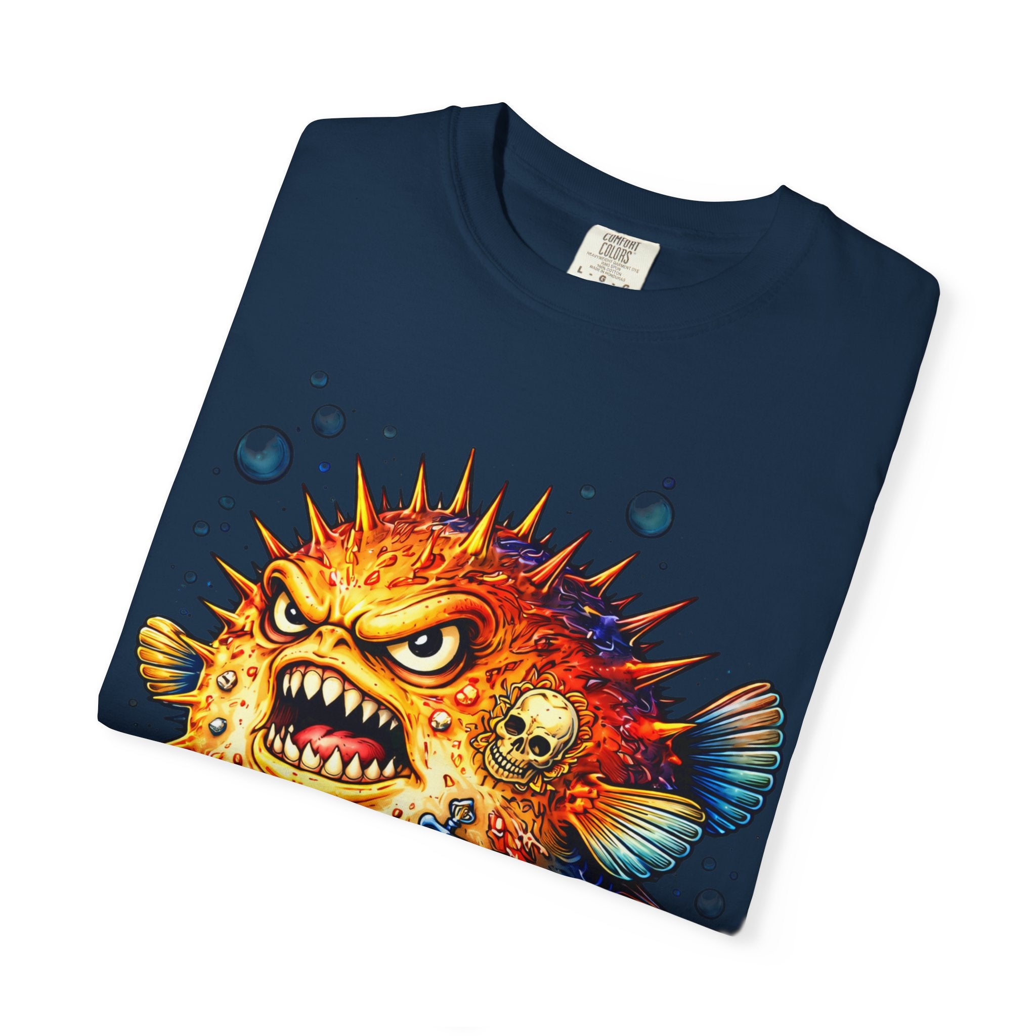 Angry Pufferfish T-Shirt | BuiltDifferent Mindset Tee-No Excuses