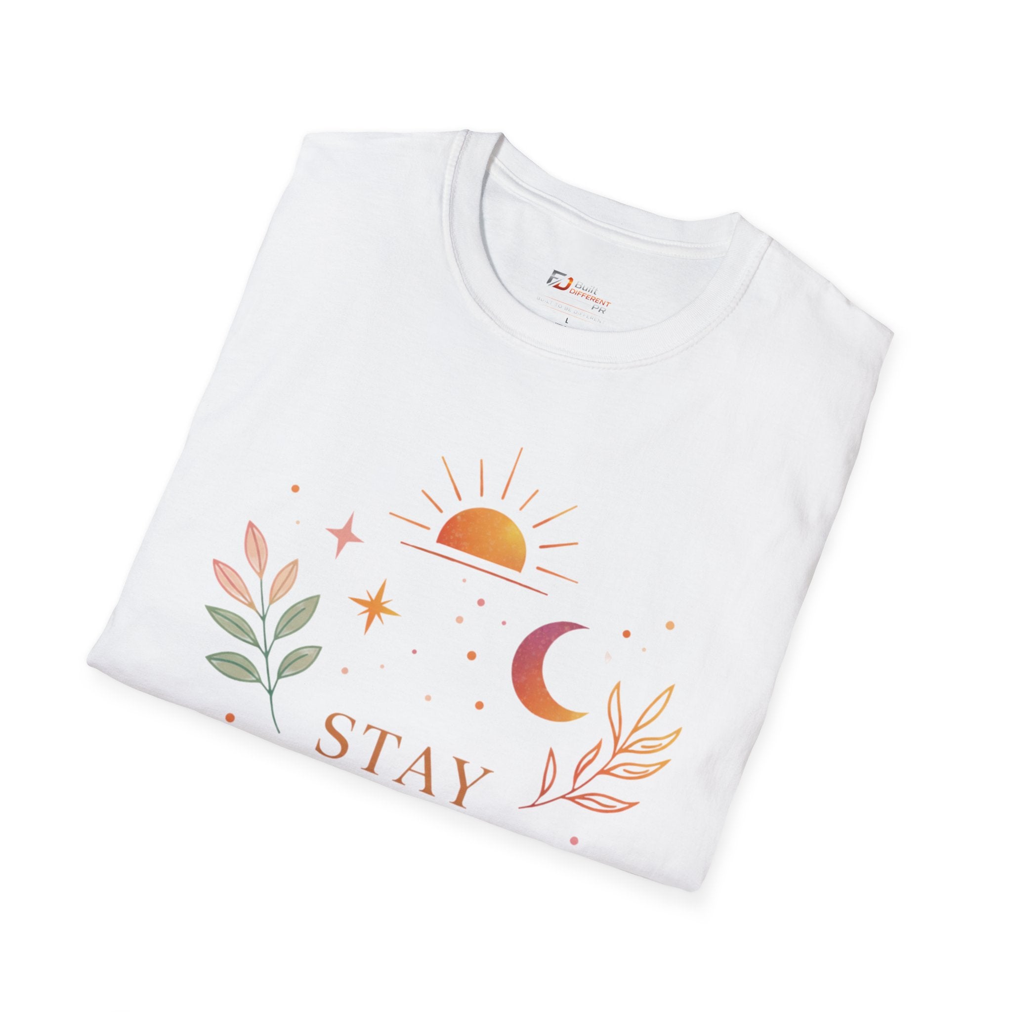 Stay Magical graphic T-Shirt | sun moon botanical design