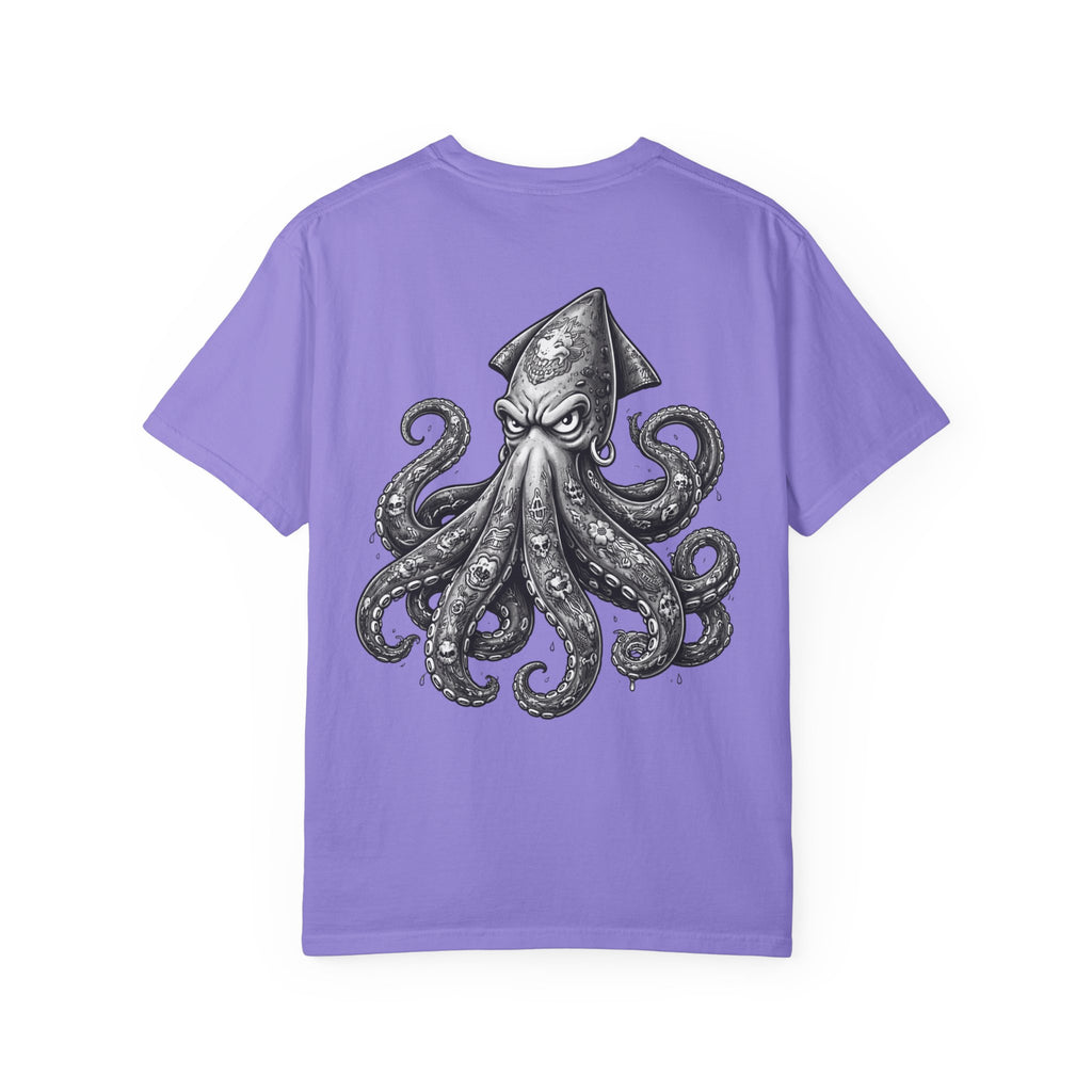 Angry Squid Illustration T-shirt | BuiltDifferent Mindset Tee-No Excuses