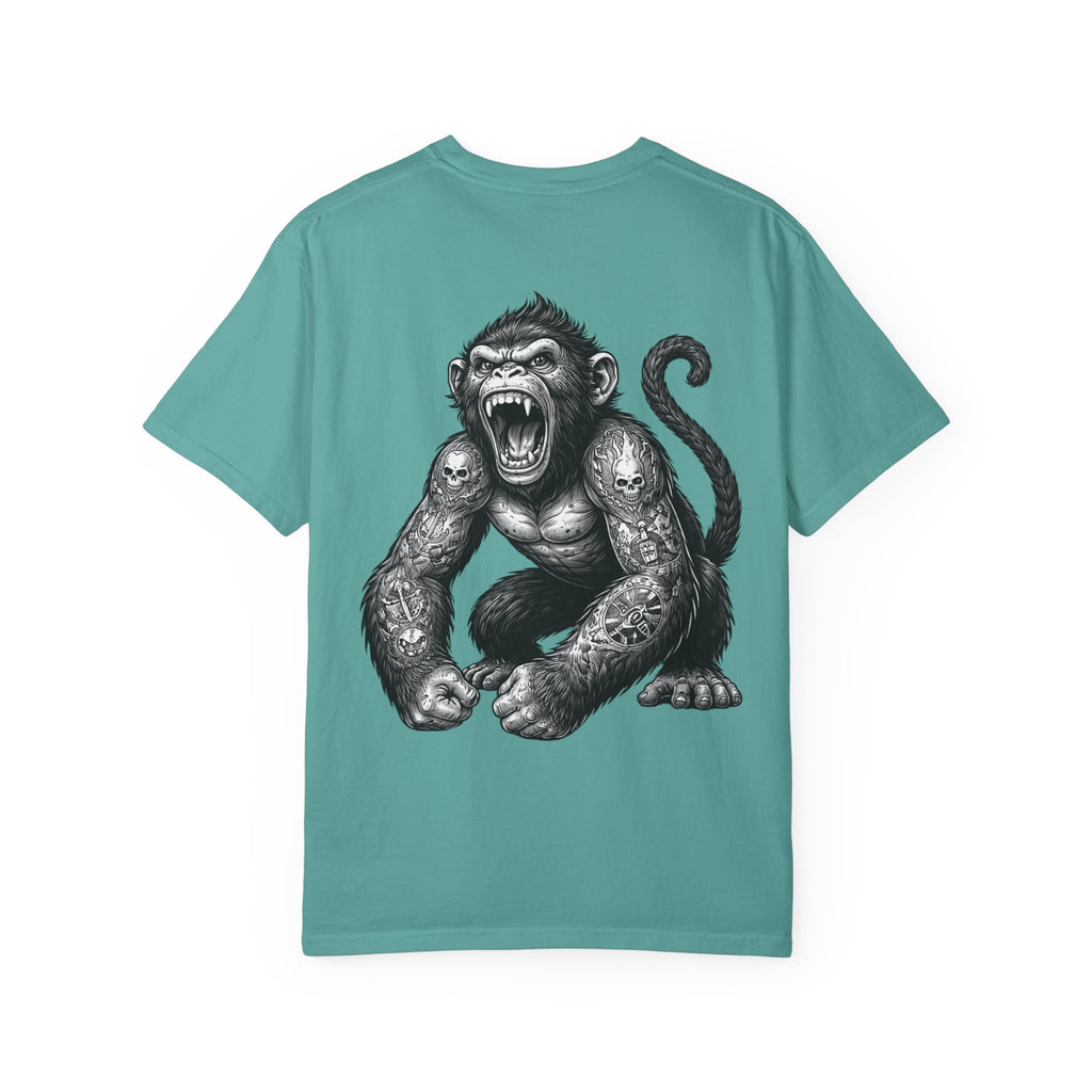Angry Tattooed Monkey T-Shirt | BuiltDifferent Mindset Tee-No Excuses