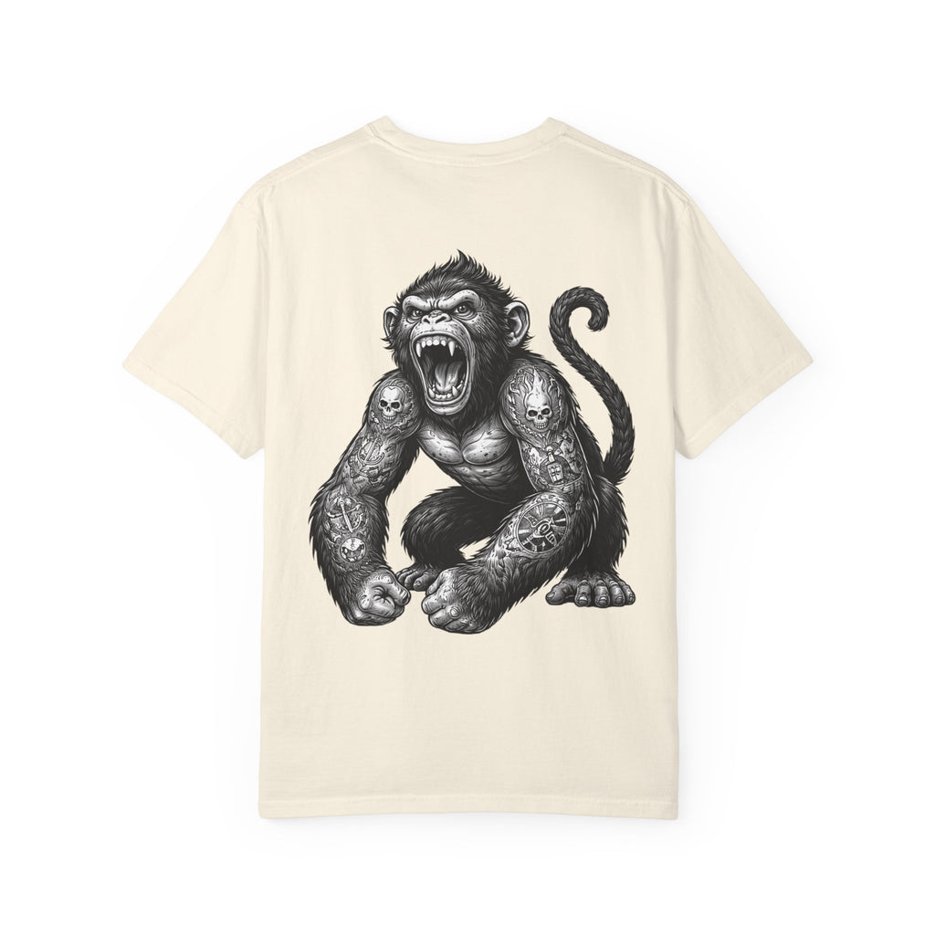 Angry Tattooed Monkey T-Shirt | BuiltDifferent Mindset Tee-No Excuses