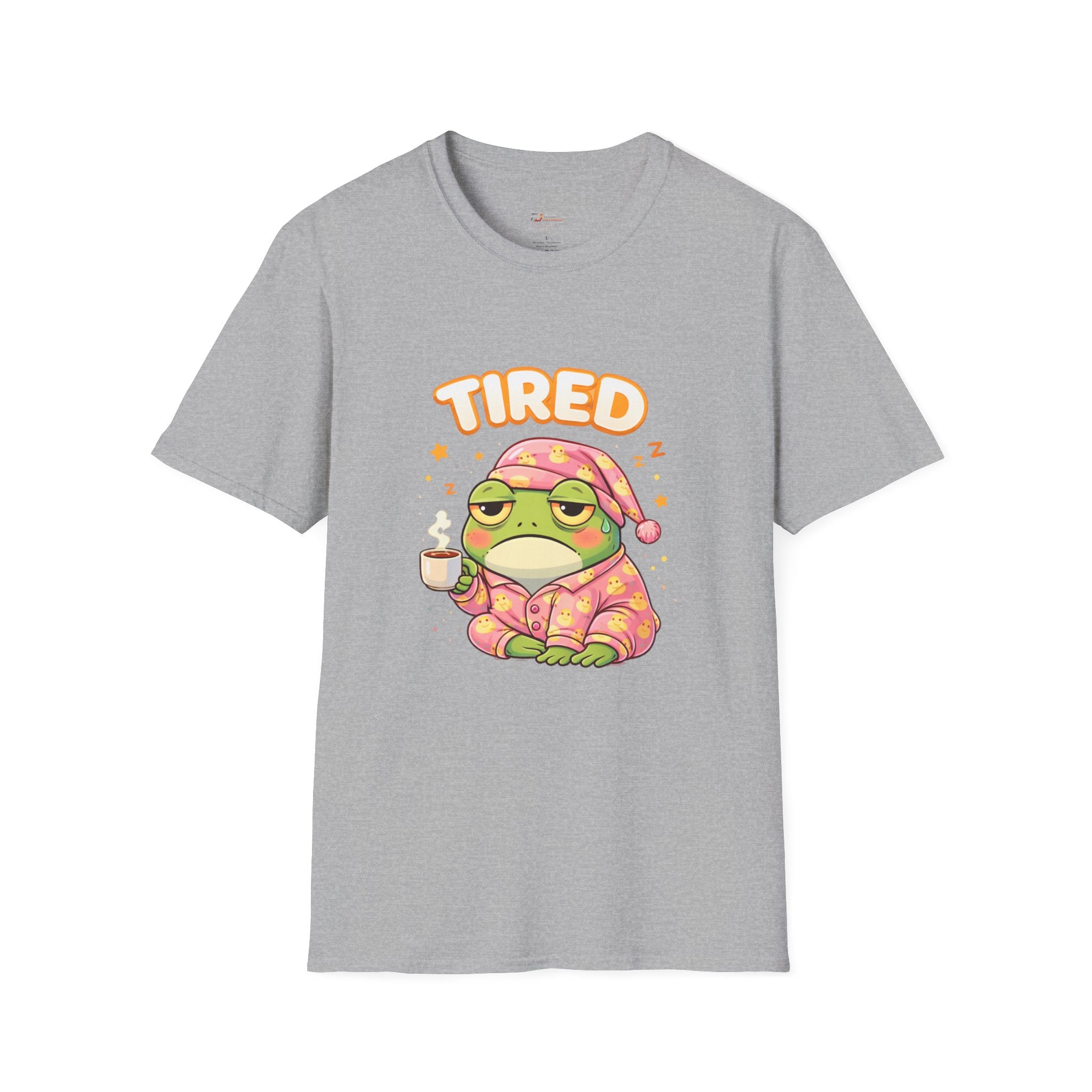 Tired Frog Pajama Frog T-Shirt | Sleepy Frog Graphic Tee