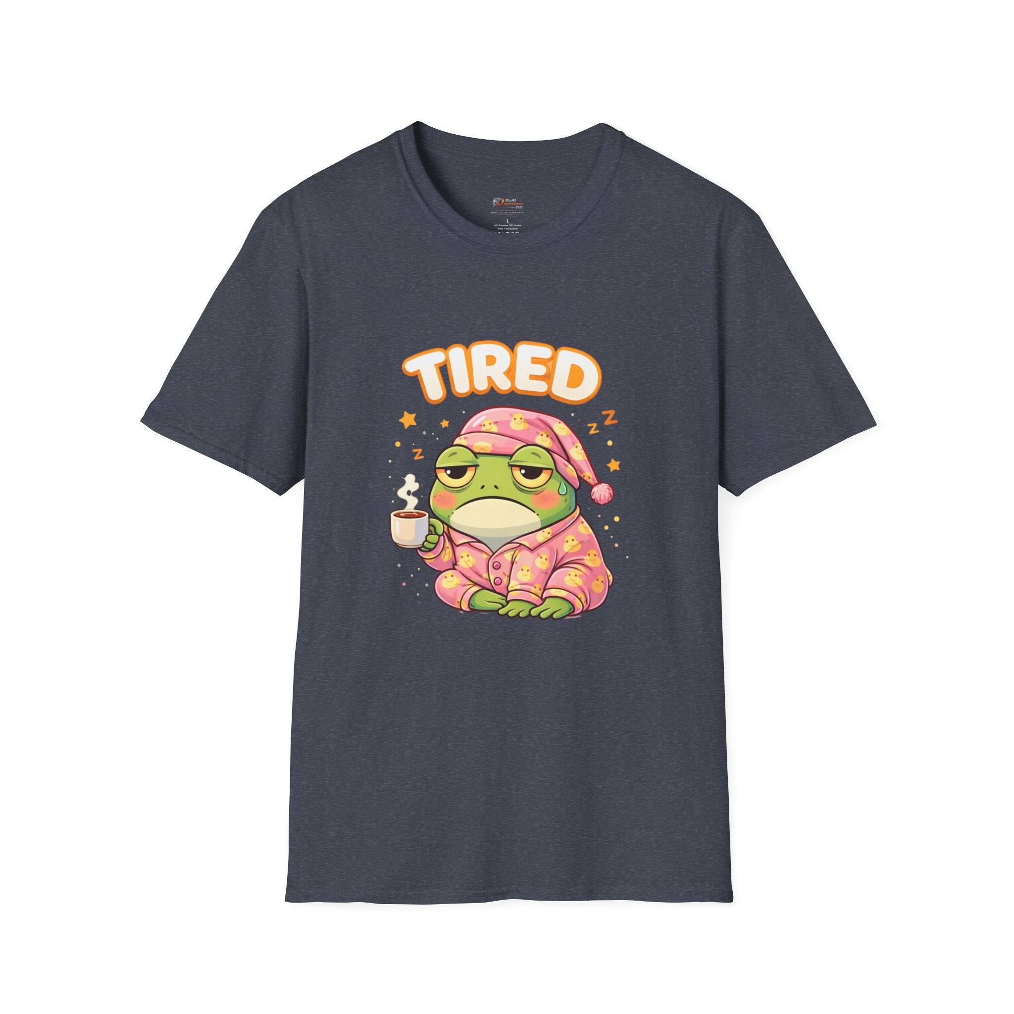 Tired Frog Pajama Frog T-Shirt | Sleepy Frog Graphic Tee