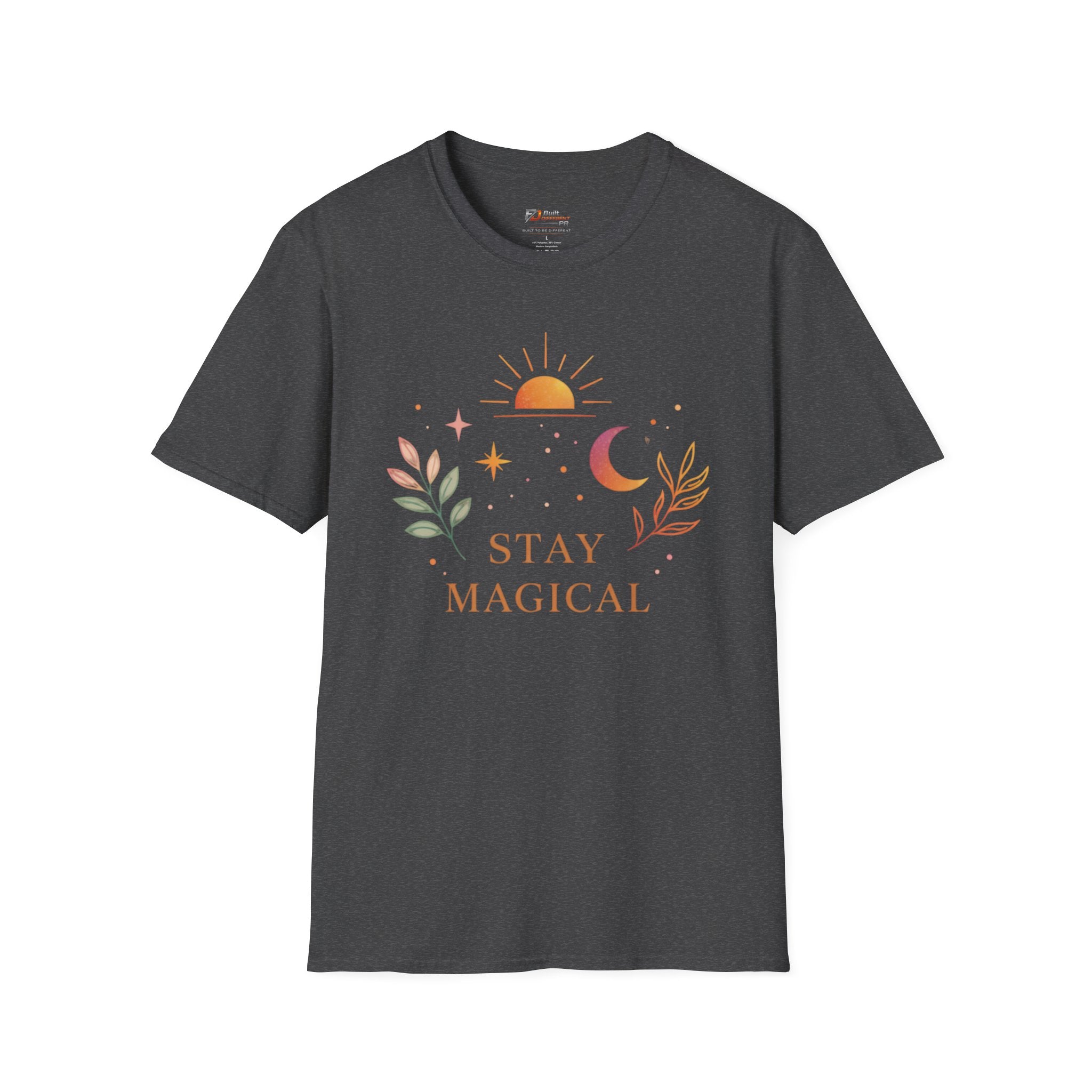 Stay Magical graphic T-Shirt | sun moon botanical design