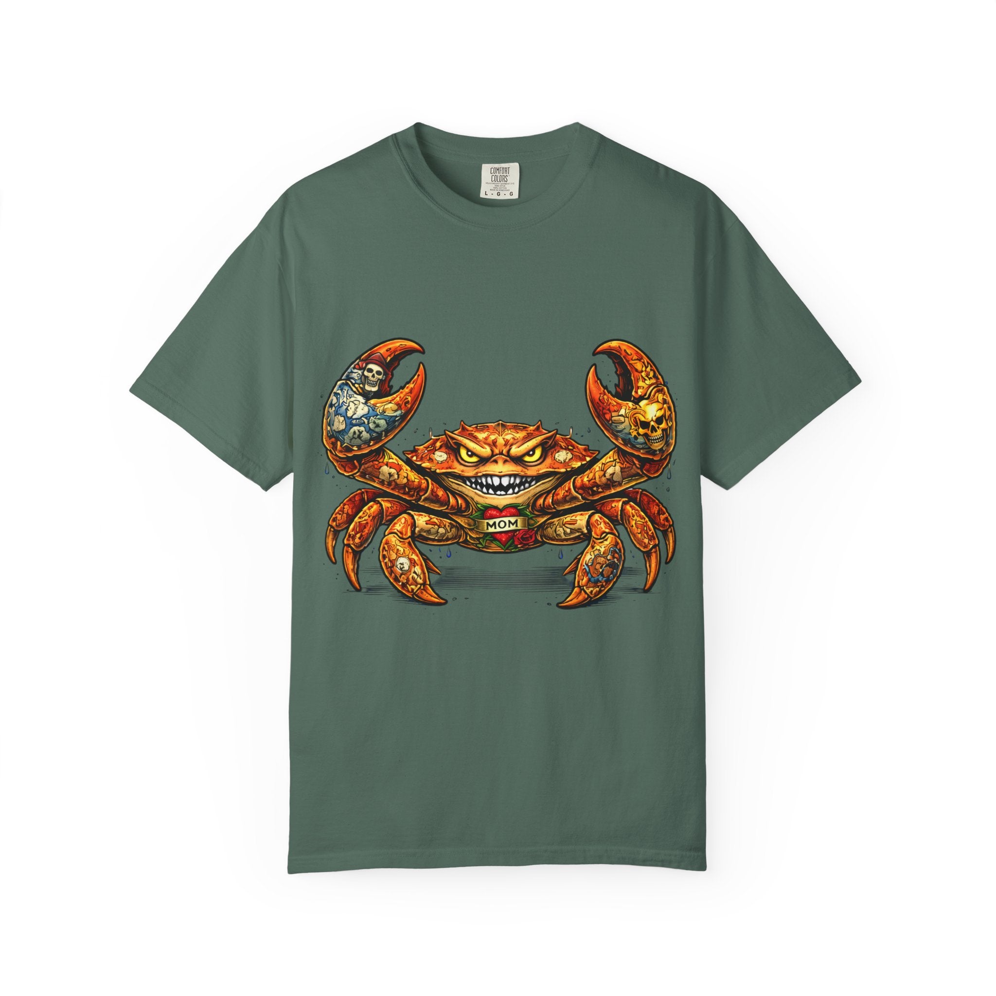 Vintage Seafood Crab Illustration T-Shirt | BuiltDifferent Mindset Tee-No Excuses