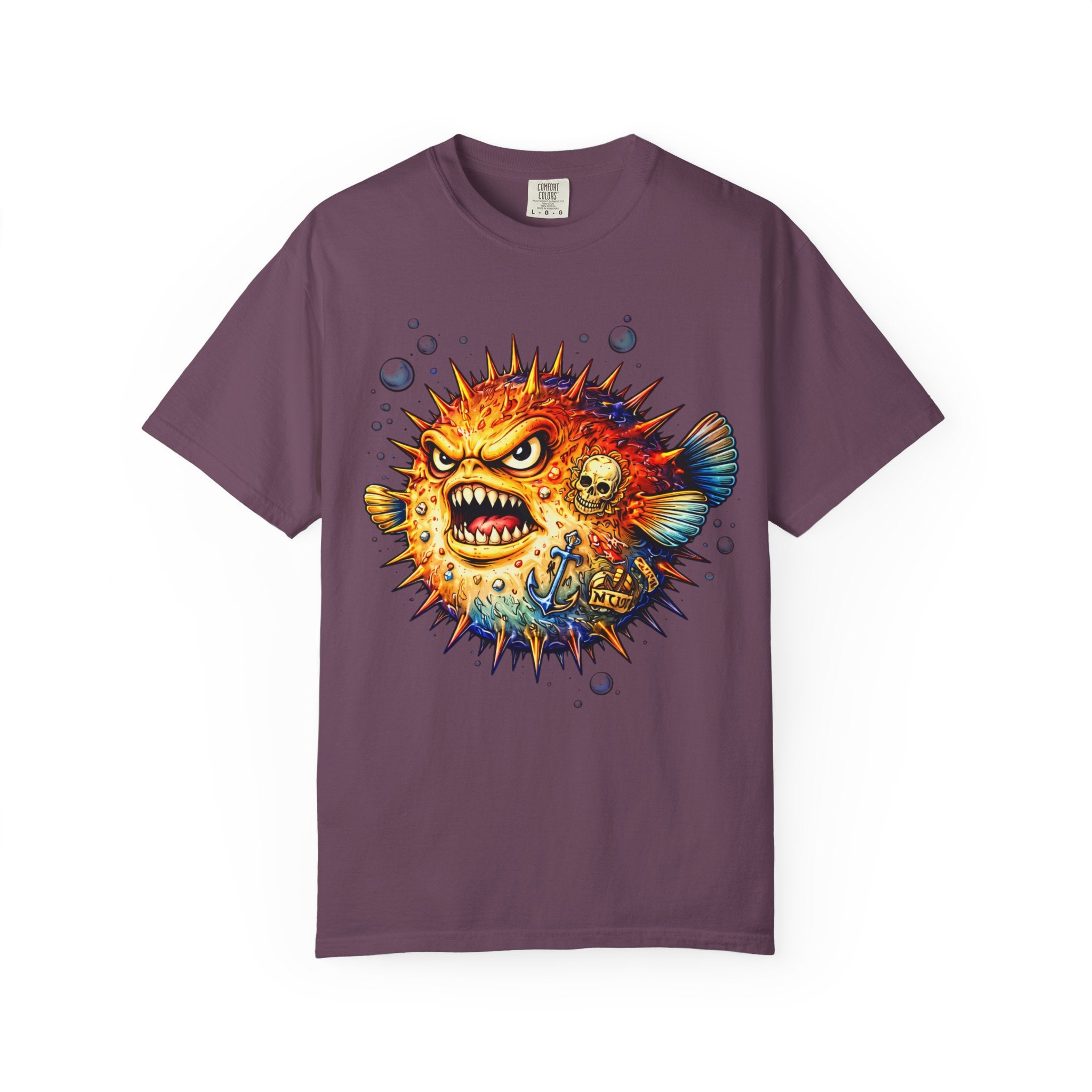 Angry Pufferfish T-Shirt | BuiltDifferent Mindset Tee-No Excuses