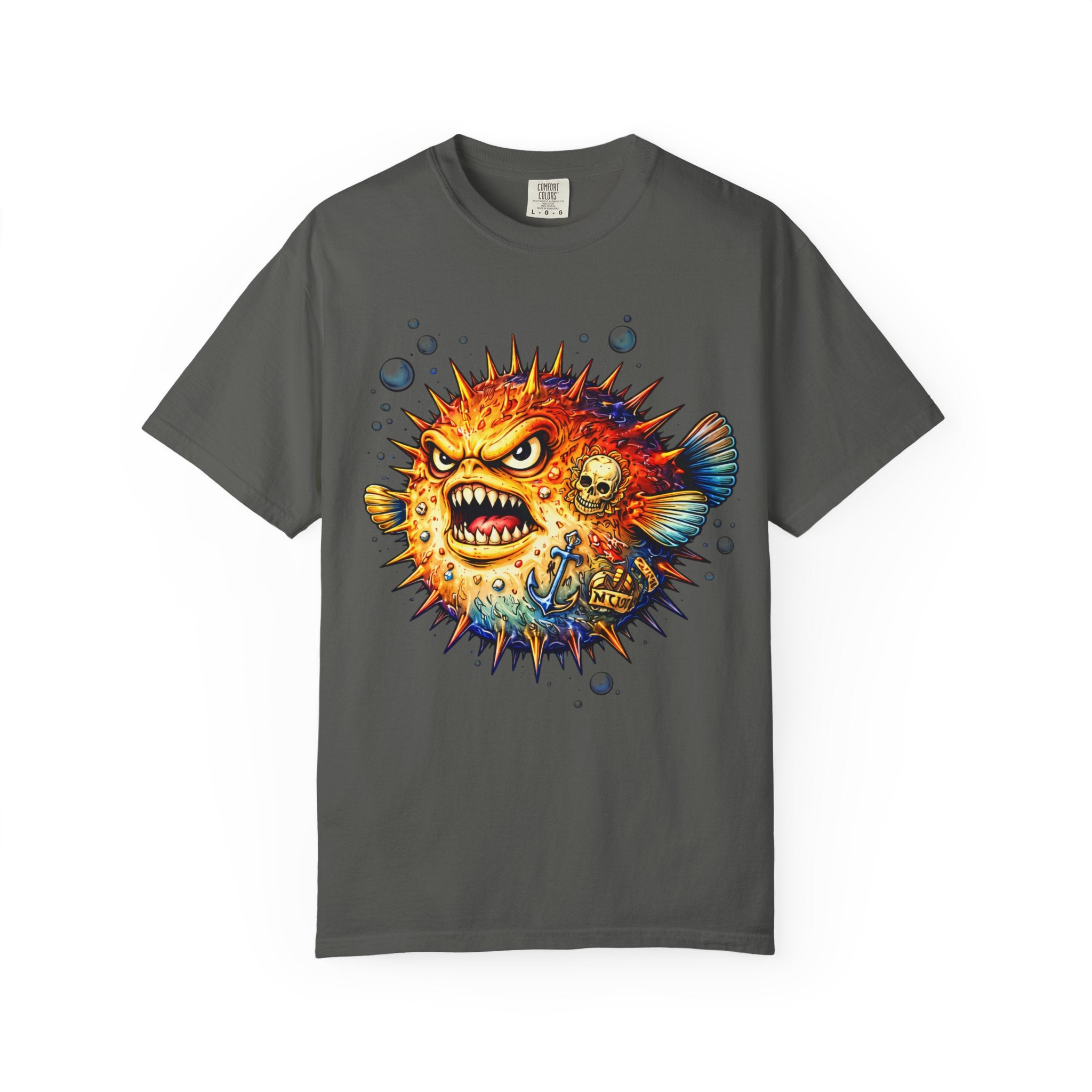 Angry Pufferfish T-Shirt | BuiltDifferent Mindset Tee-No Excuses