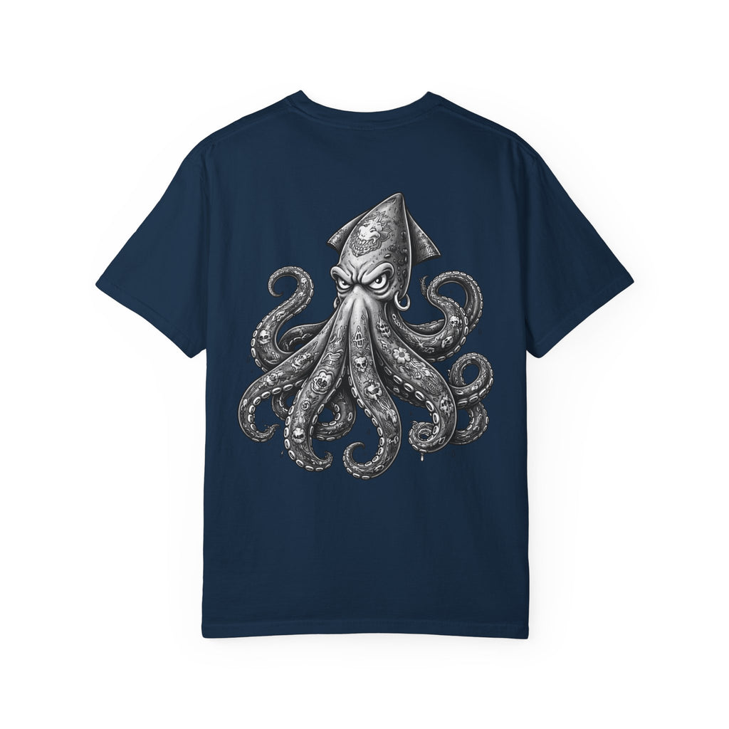 Angry Squid Illustration T-shirt | BuiltDifferent Mindset Tee-No Excuses
