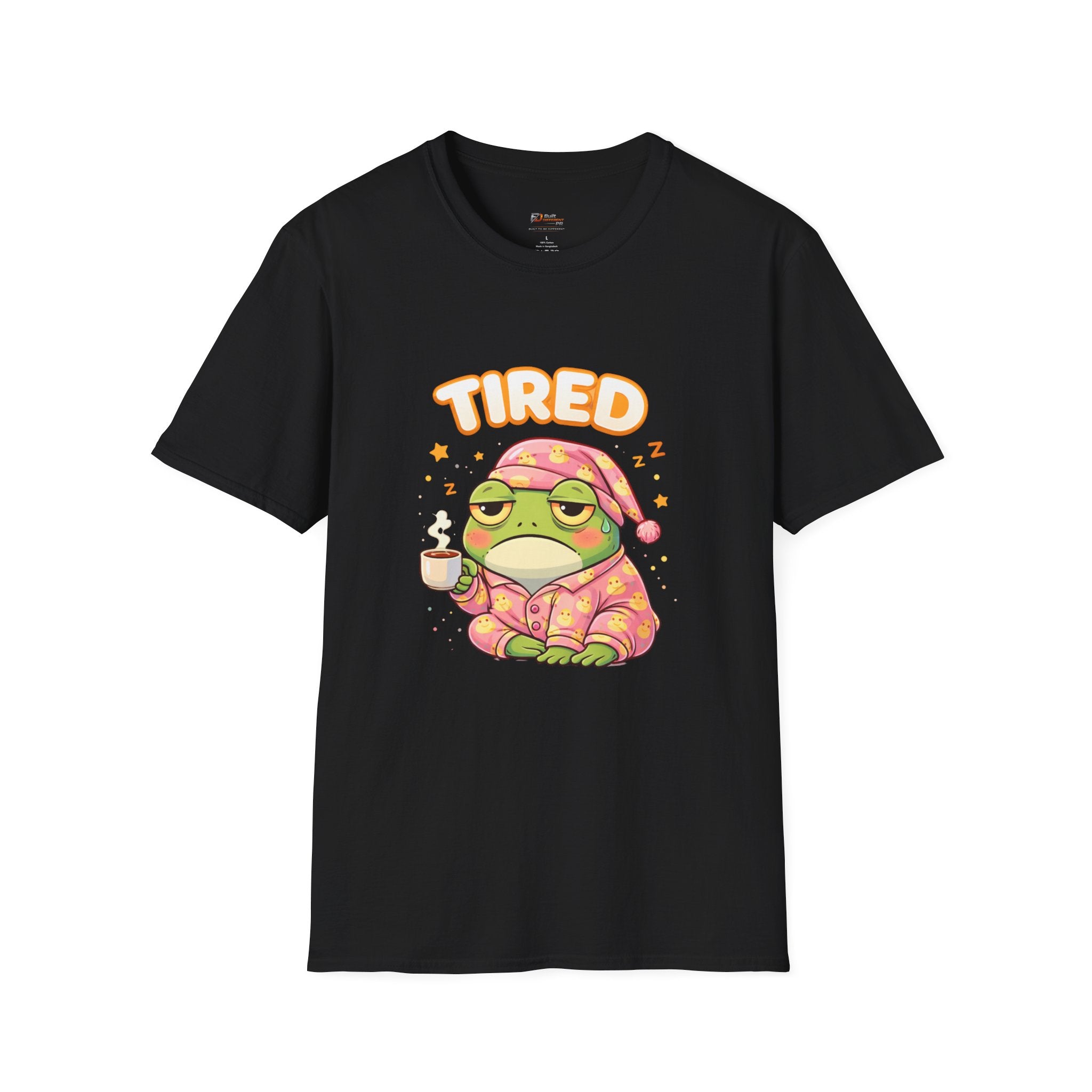 Tired Frog Pajama Frog T-Shirt | Sleepy Frog Graphic Tee