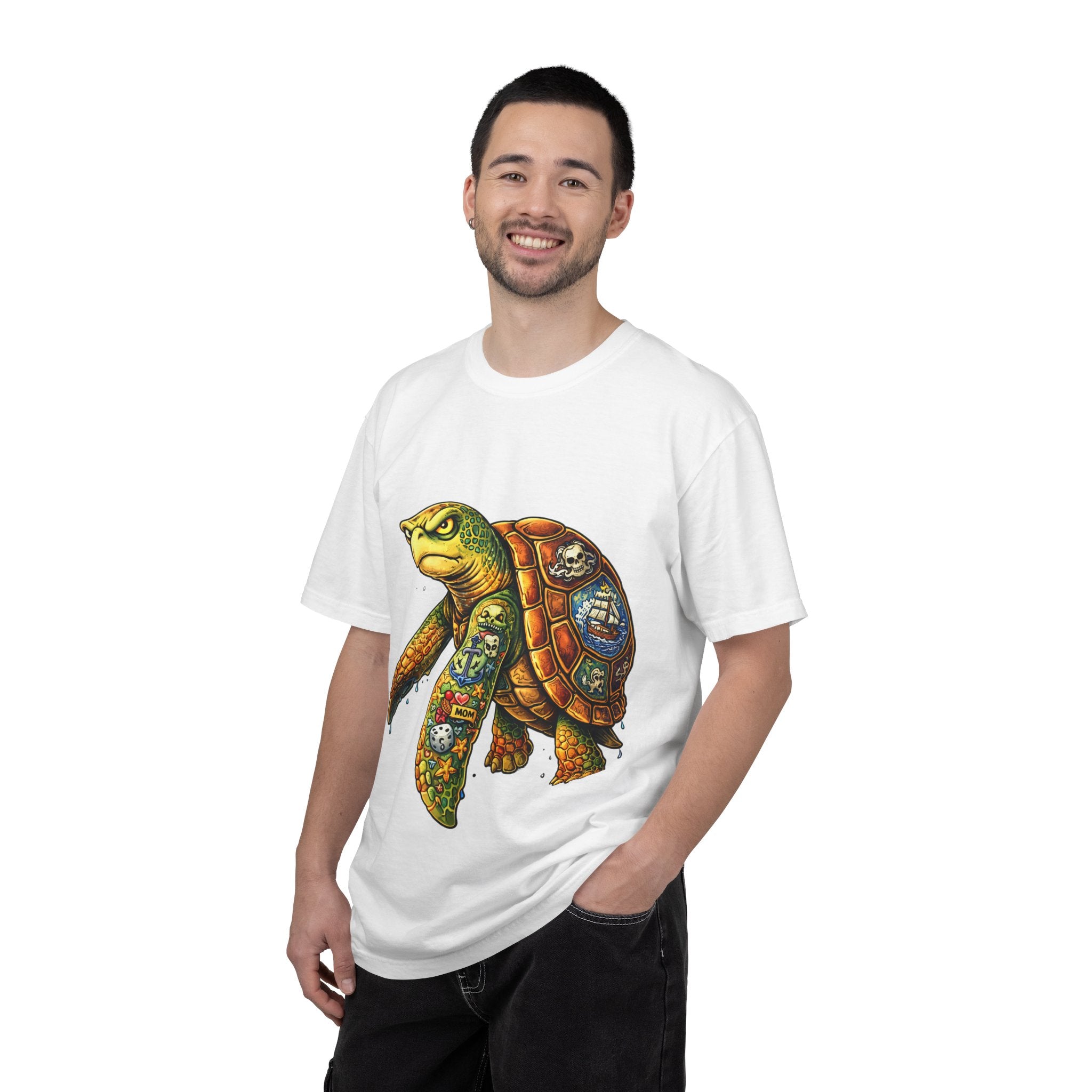Patchwork Sea Turtle T-shirt | BuiltDifferent Mindset Tee-No Excuses