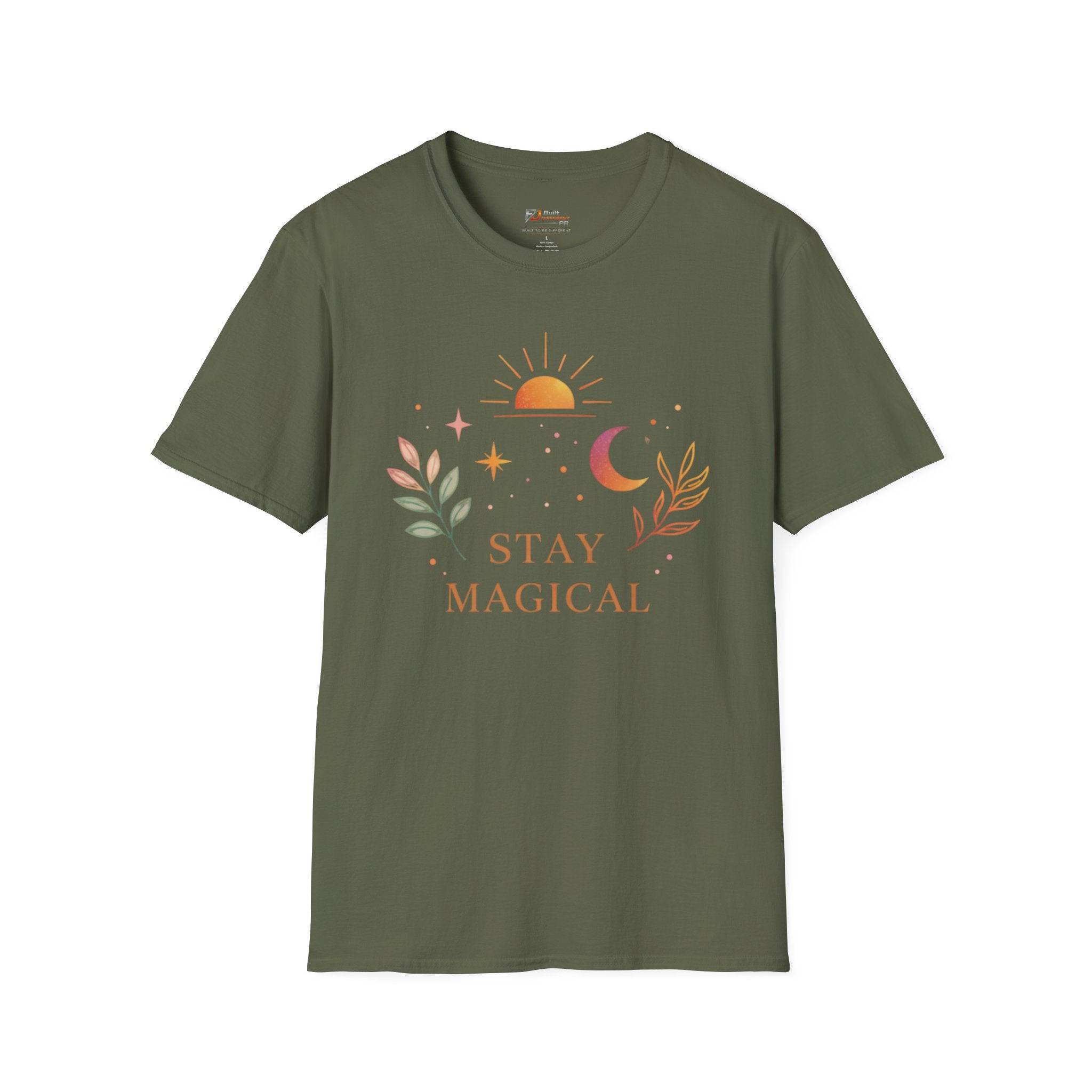 Stay Magical graphic T-Shirt | sun moon botanical design