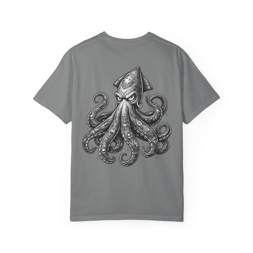 Angry Squid Illustration T-shirt | BuiltDifferent Mindset Tee-No Excuses