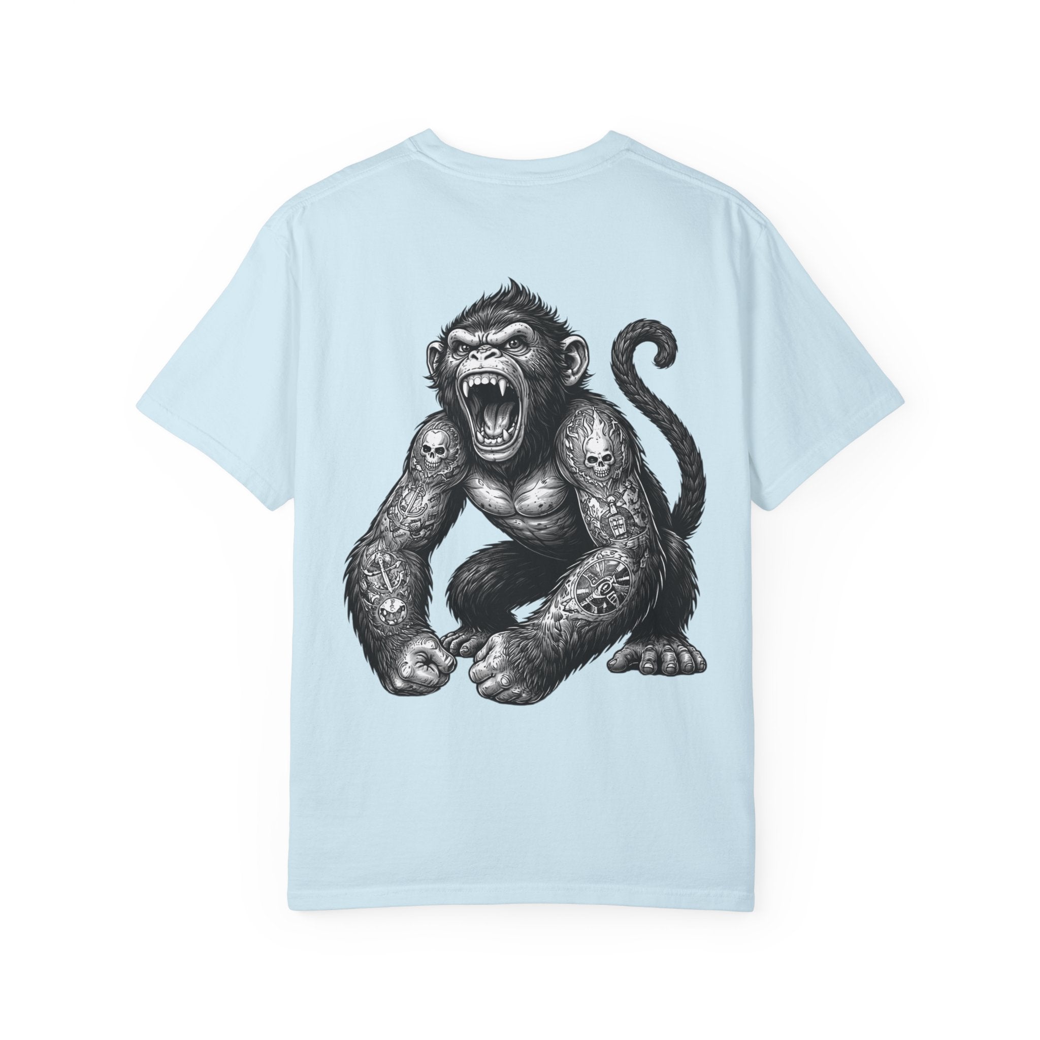 Angry Tattooed Monkey T-Shirt | BuiltDifferent Mindset Tee-No Excuses