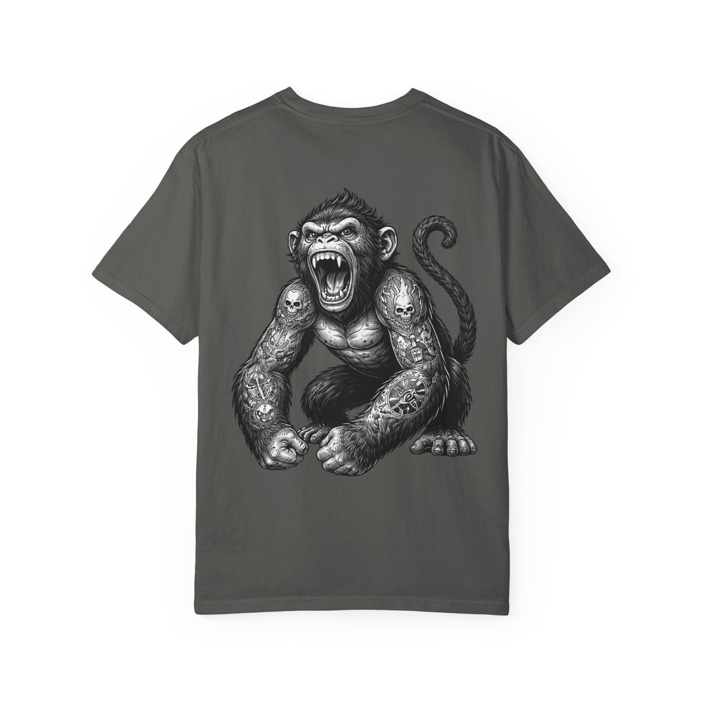 Angry Tattooed Monkey T-Shirt | BuiltDifferent Mindset Tee-No Excuses