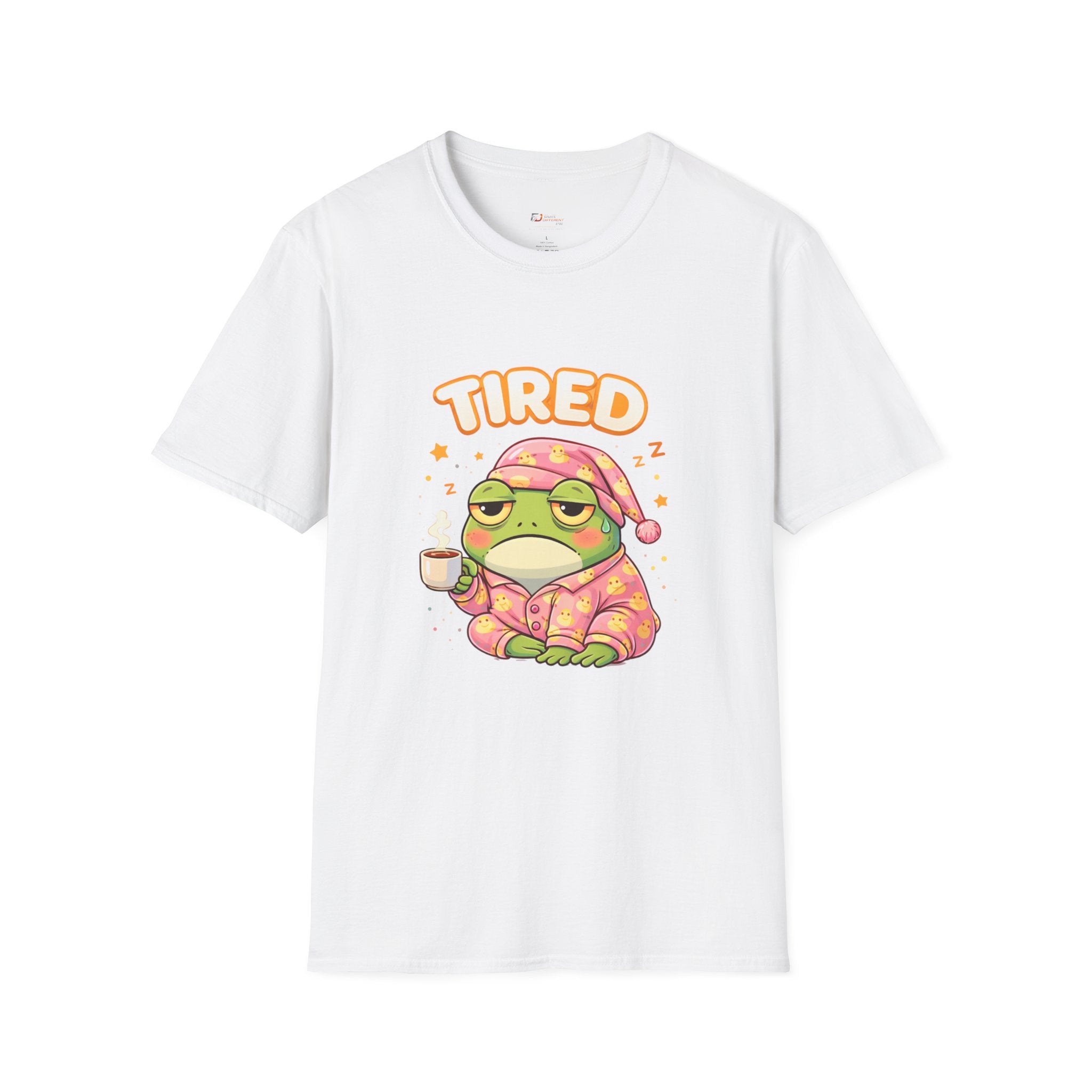 Tired Frog Pajama Frog T-Shirt | Sleepy Frog Graphic Tee