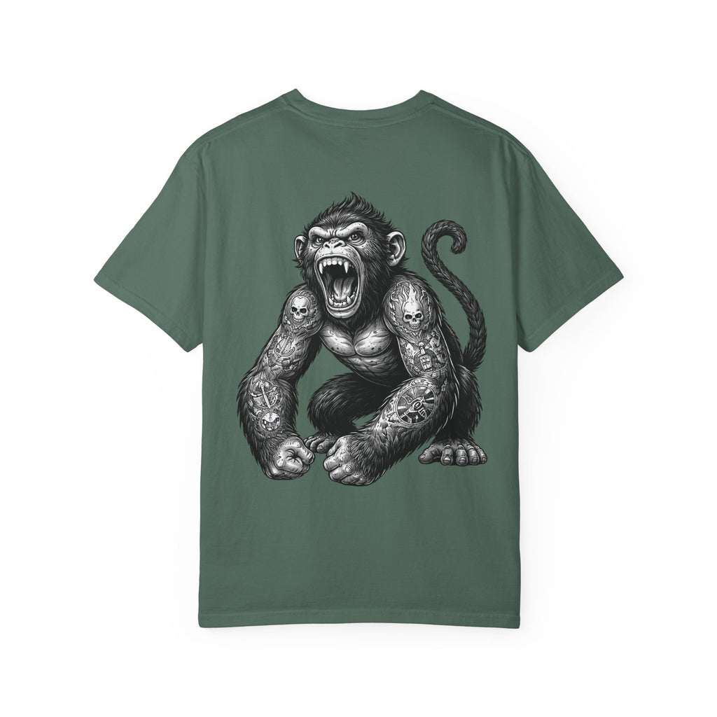 Angry Tattooed Monkey T-Shirt | BuiltDifferent Mindset Tee-No Excuses