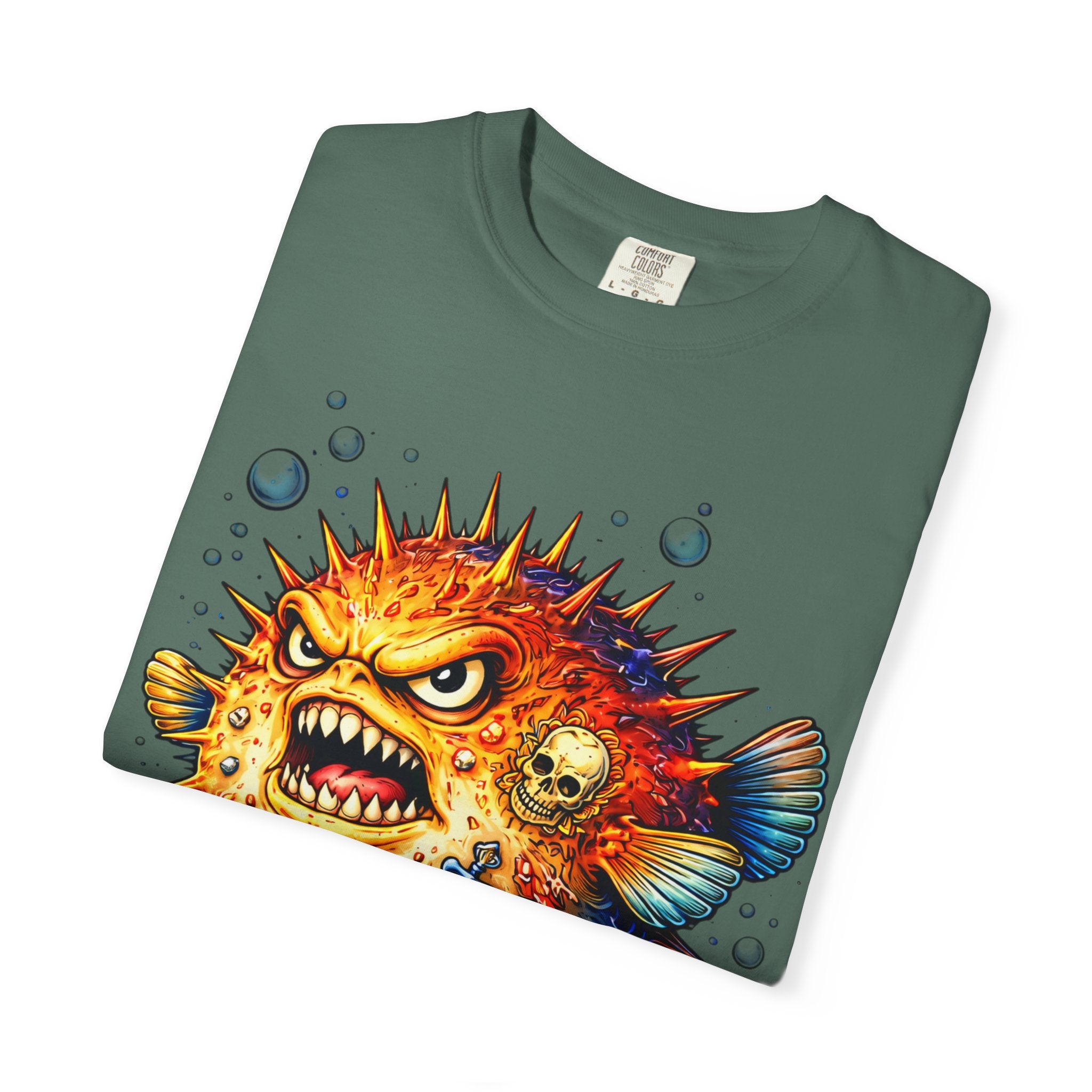 Angry Pufferfish T-Shirt | BuiltDifferent Mindset Tee-No Excuses
