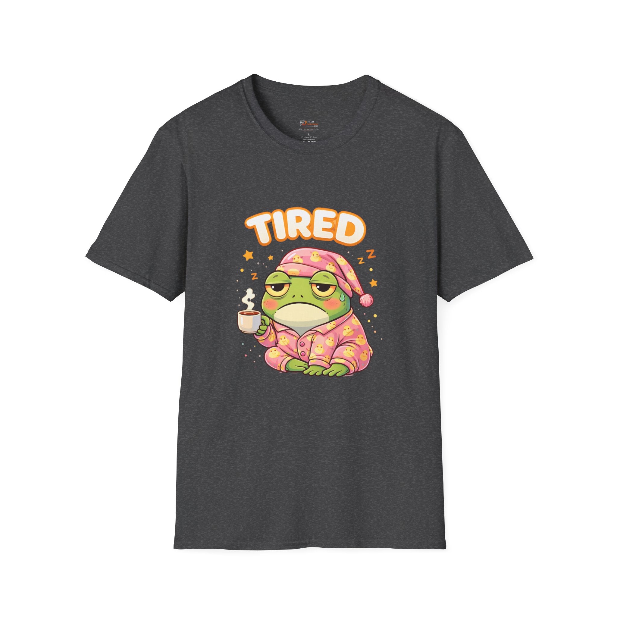 Tired Frog Pajama Frog T-Shirt | Sleepy Frog Graphic Tee