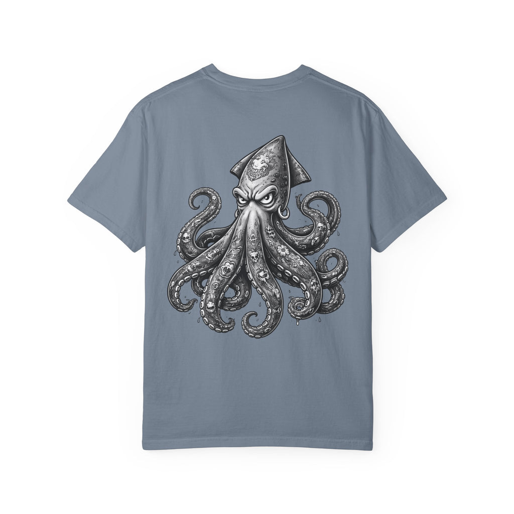 Angry Squid Illustration T-shirt | BuiltDifferent Mindset Tee-No Excuses