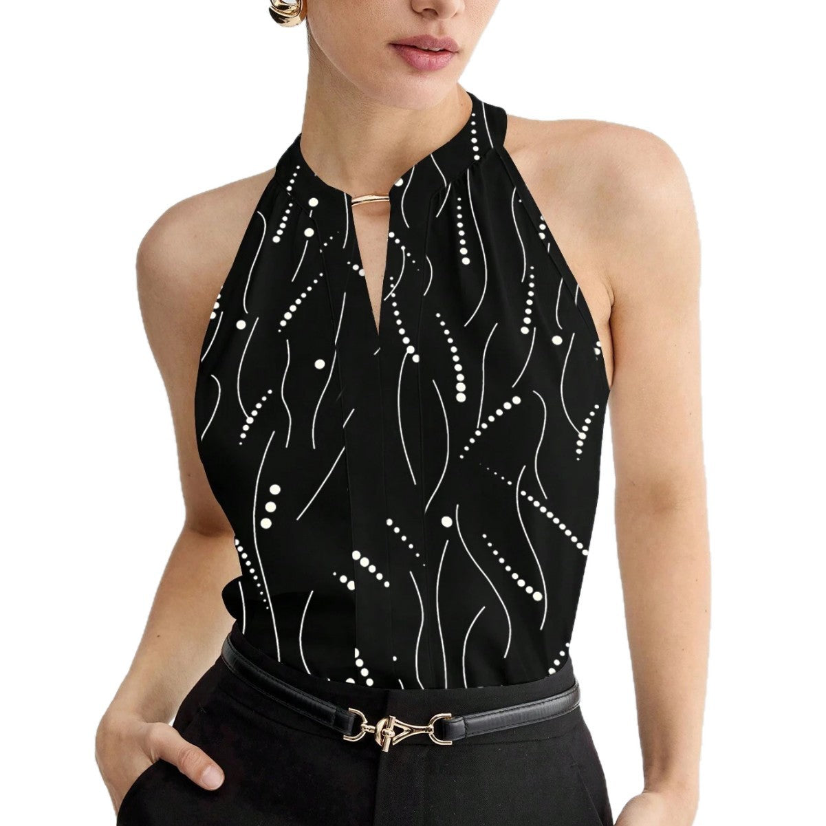 Stylish Versatile And Loose-fitting Sleeveless Top