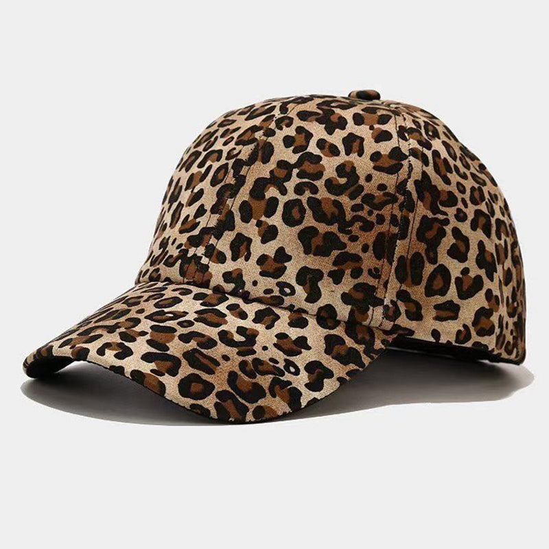 Cross-border European And American Trendy Fashion Full-pattern Leopard-print Baseball Cap, Girlie Style Streetwear, Versatile For All Occasions, Suitable For Outdoor Wear.