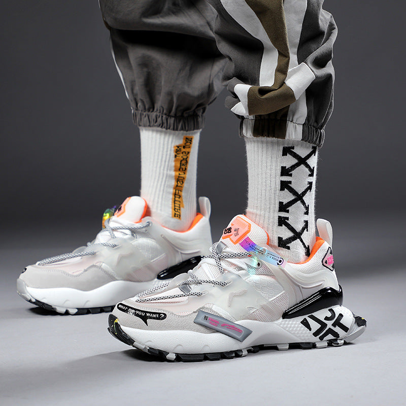 Thick soles heighten daddy's shoes