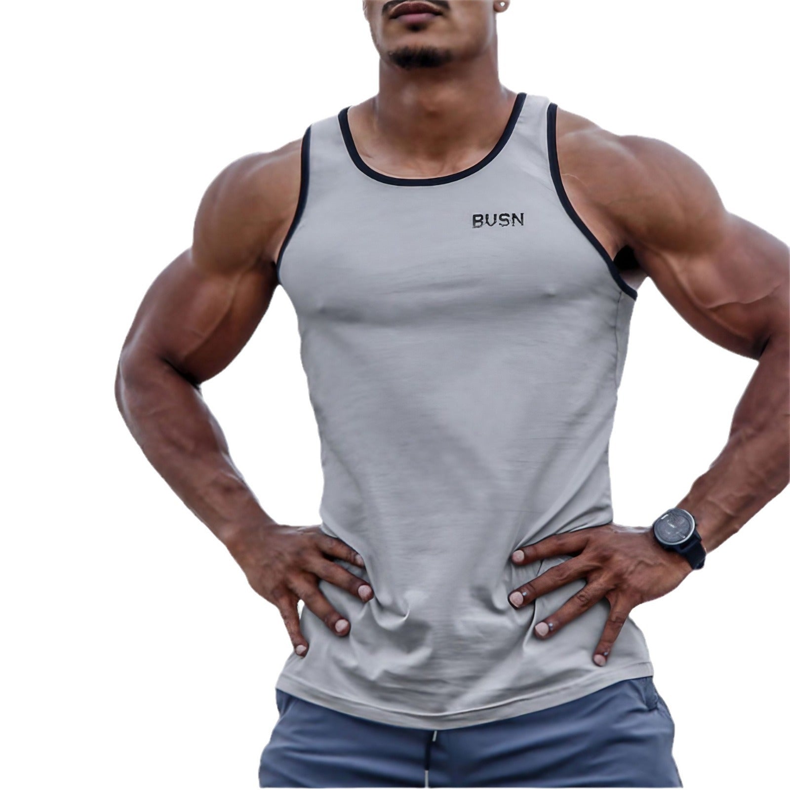 Mens Muscle-Style Casual Summer Sports Vest