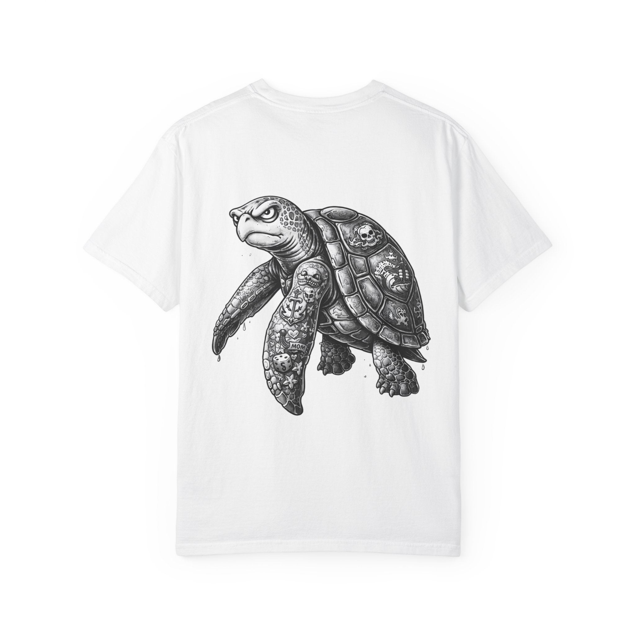Detailed Sea Turtle Illustration T-Shirt | BuiltDifferent Mindset Tee-No Excuses