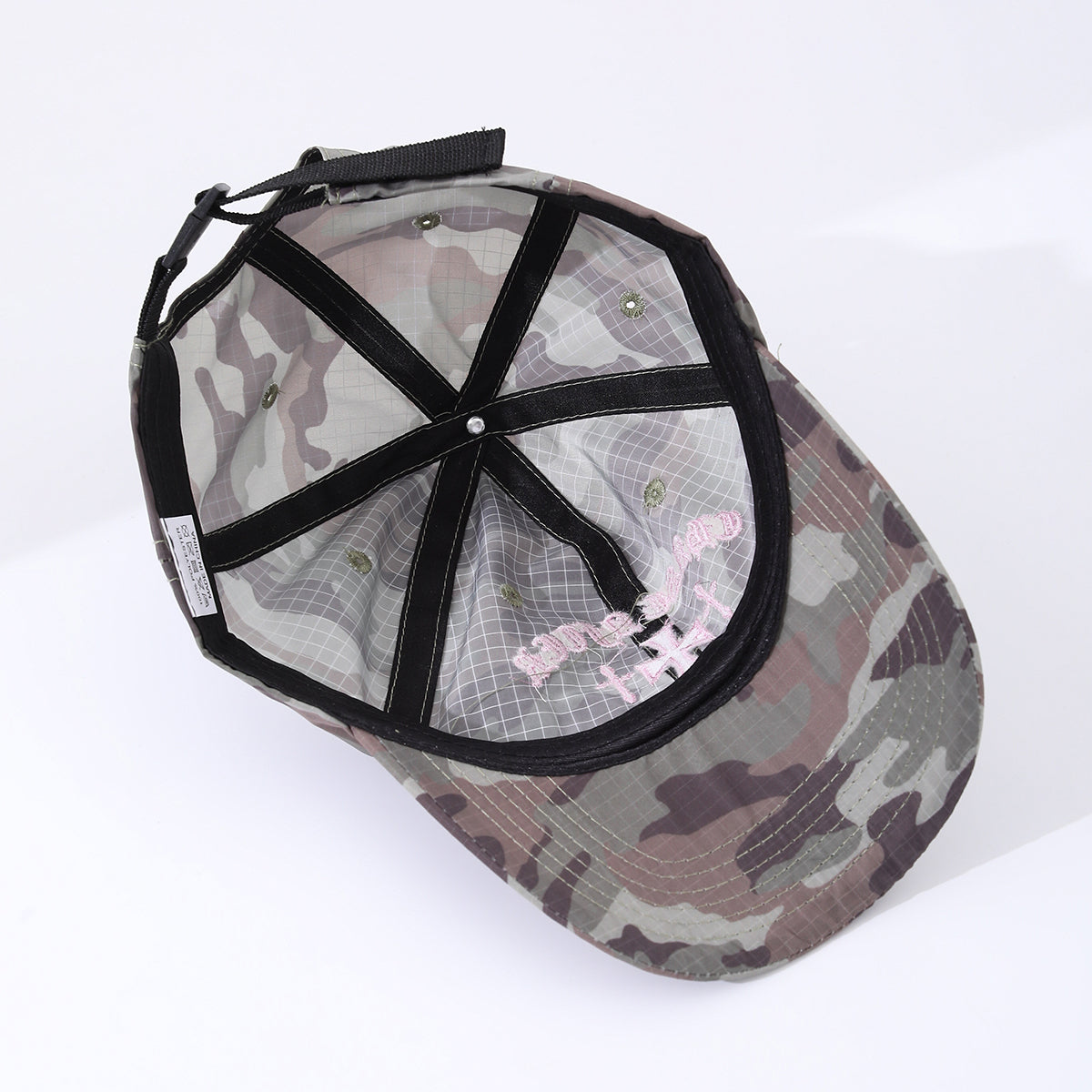 Unisex Color-matched Camouflage Embroidered Cross-shaped Quick-drying Adjustable Classic Fashion Baseball Cap Suitable For Outdoor Jungle Trips And Sports Activities