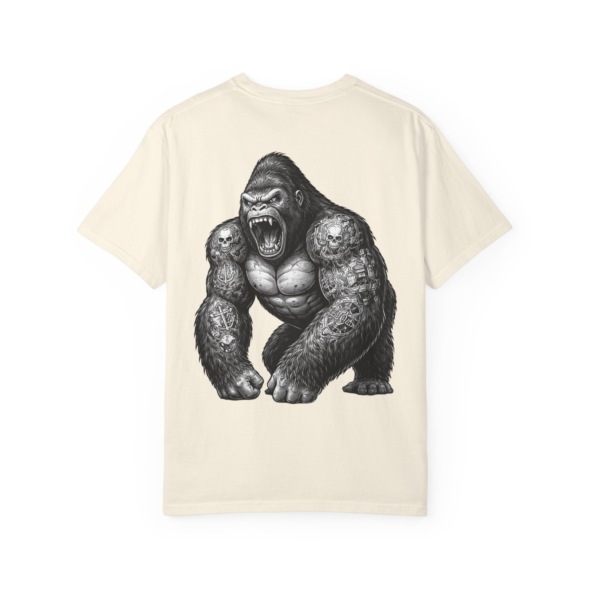 Roaring Gorilla T-Shirt |BuiltDifferent Mindset Tee-No Excuses
