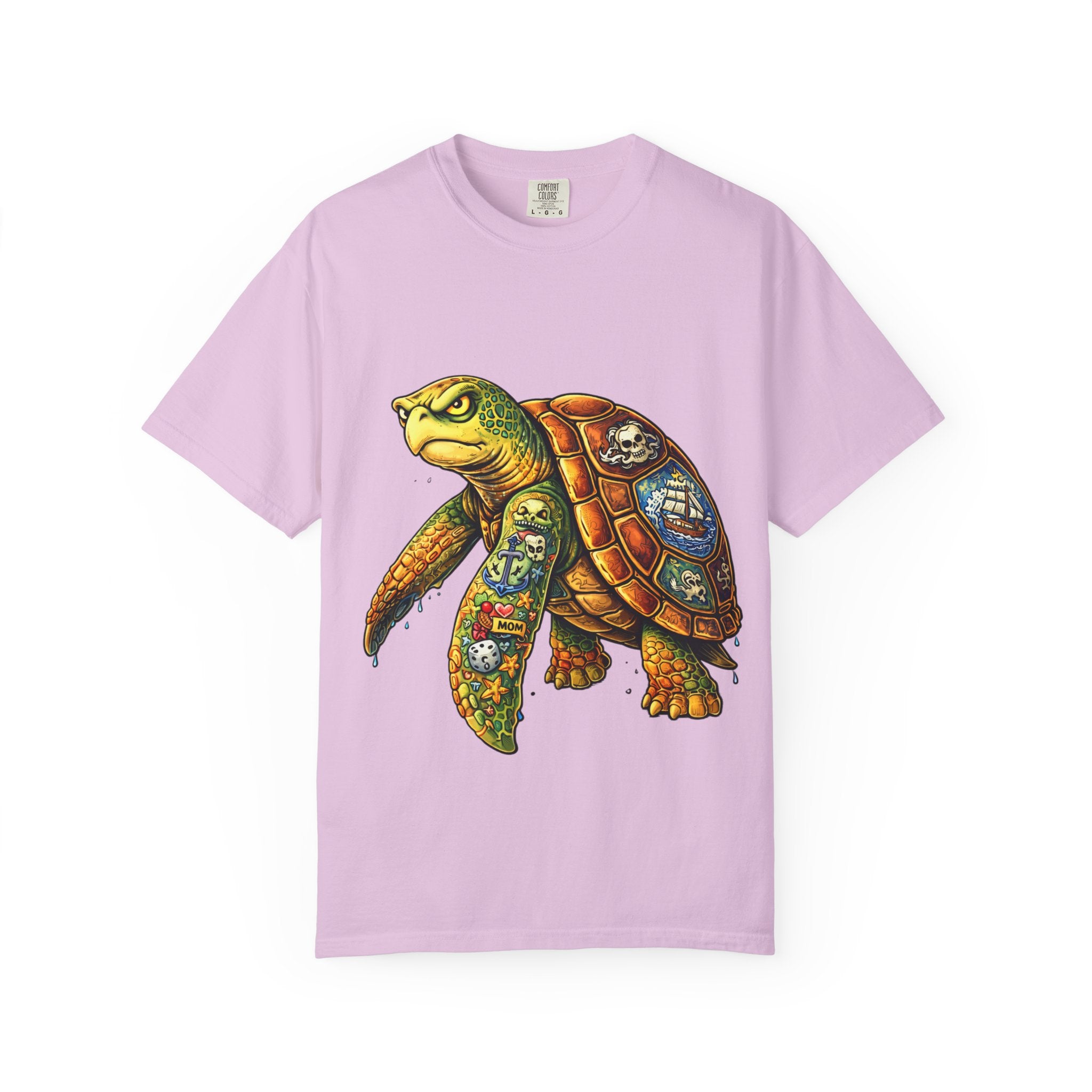 Patchwork Sea Turtle T-shirt | BuiltDifferent Mindset Tee-No Excuses