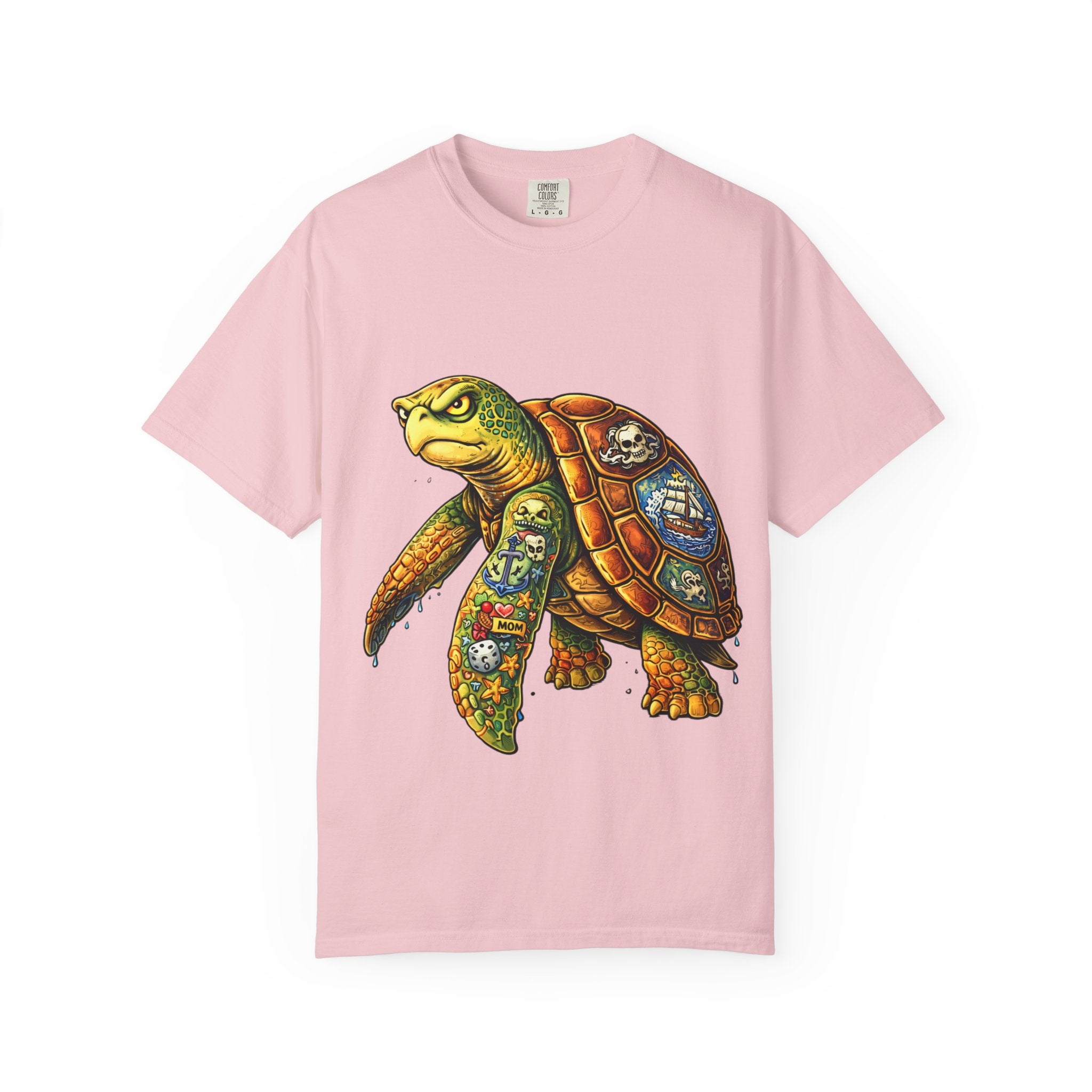 Patchwork Sea Turtle T-shirt | BuiltDifferent Mindset Tee-No Excuses