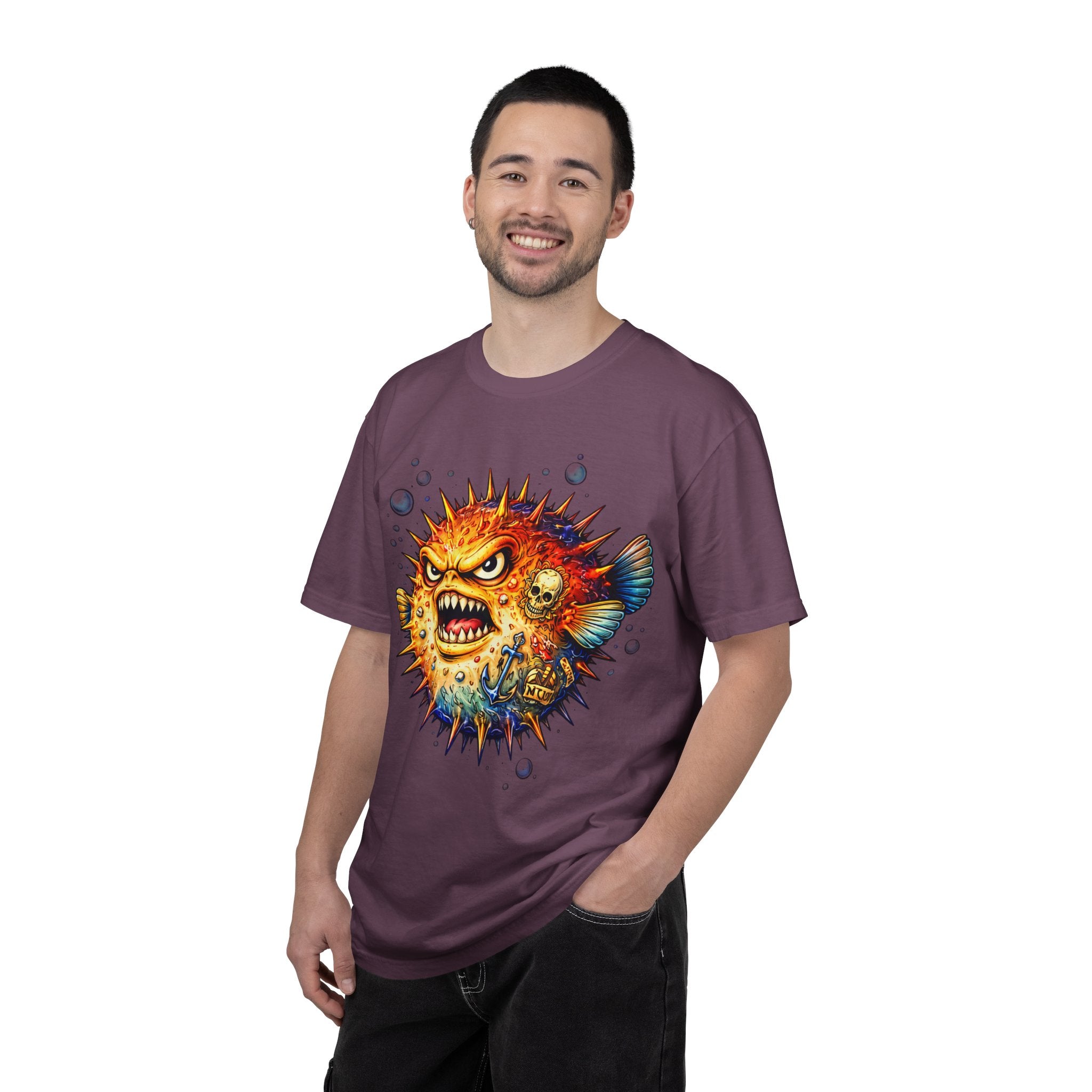 Angry Pufferfish T-Shirt | BuiltDifferent Mindset Tee-No Excuses