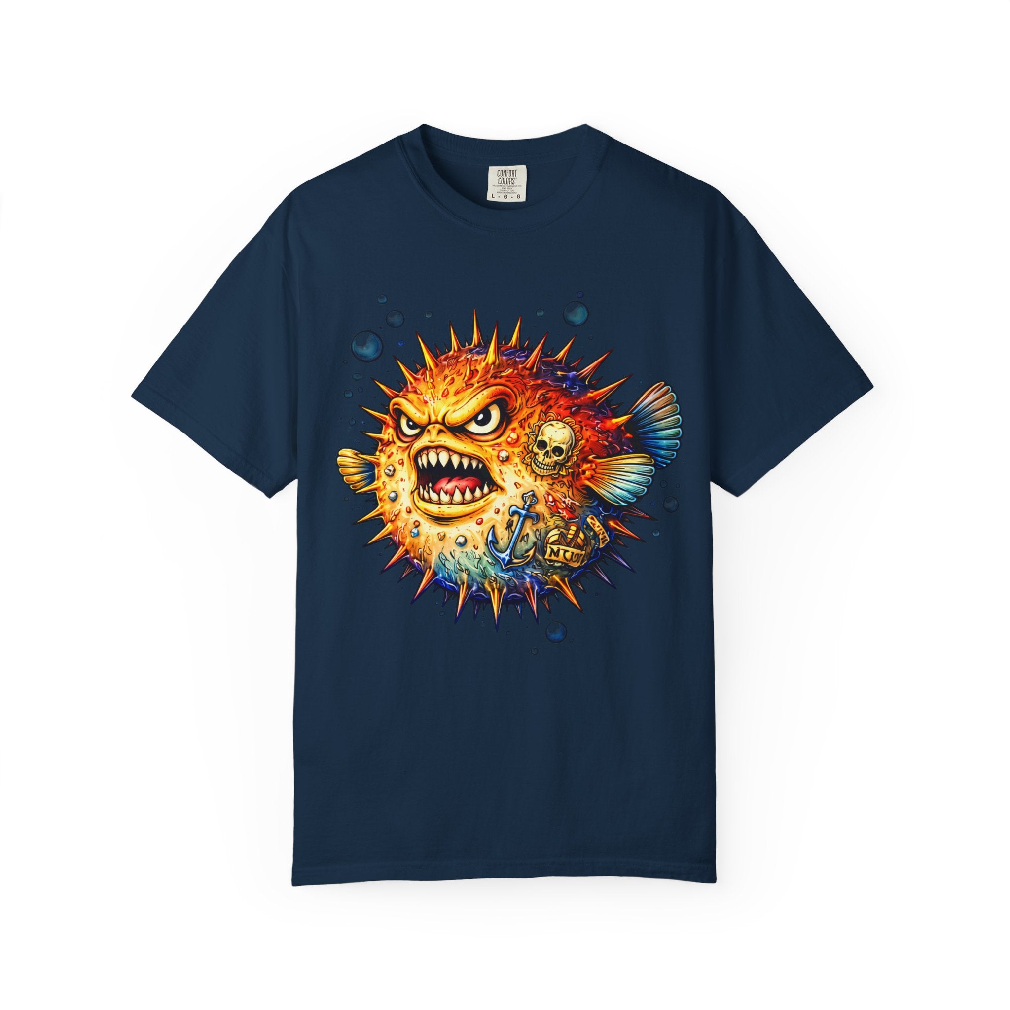 Angry Pufferfish T-Shirt | BuiltDifferent Mindset Tee-No Excuses