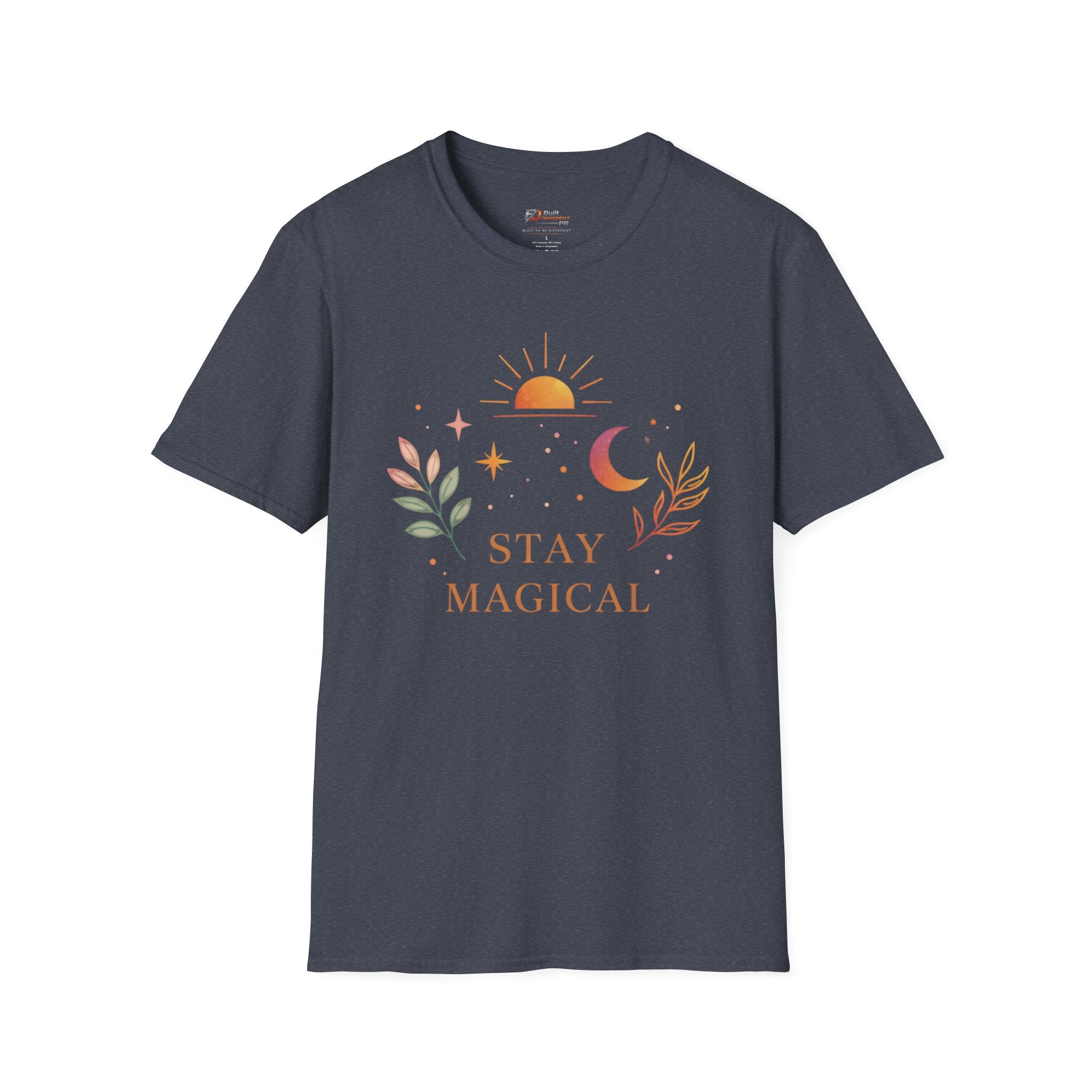 Stay Magical graphic T-Shirt | sun moon botanical design