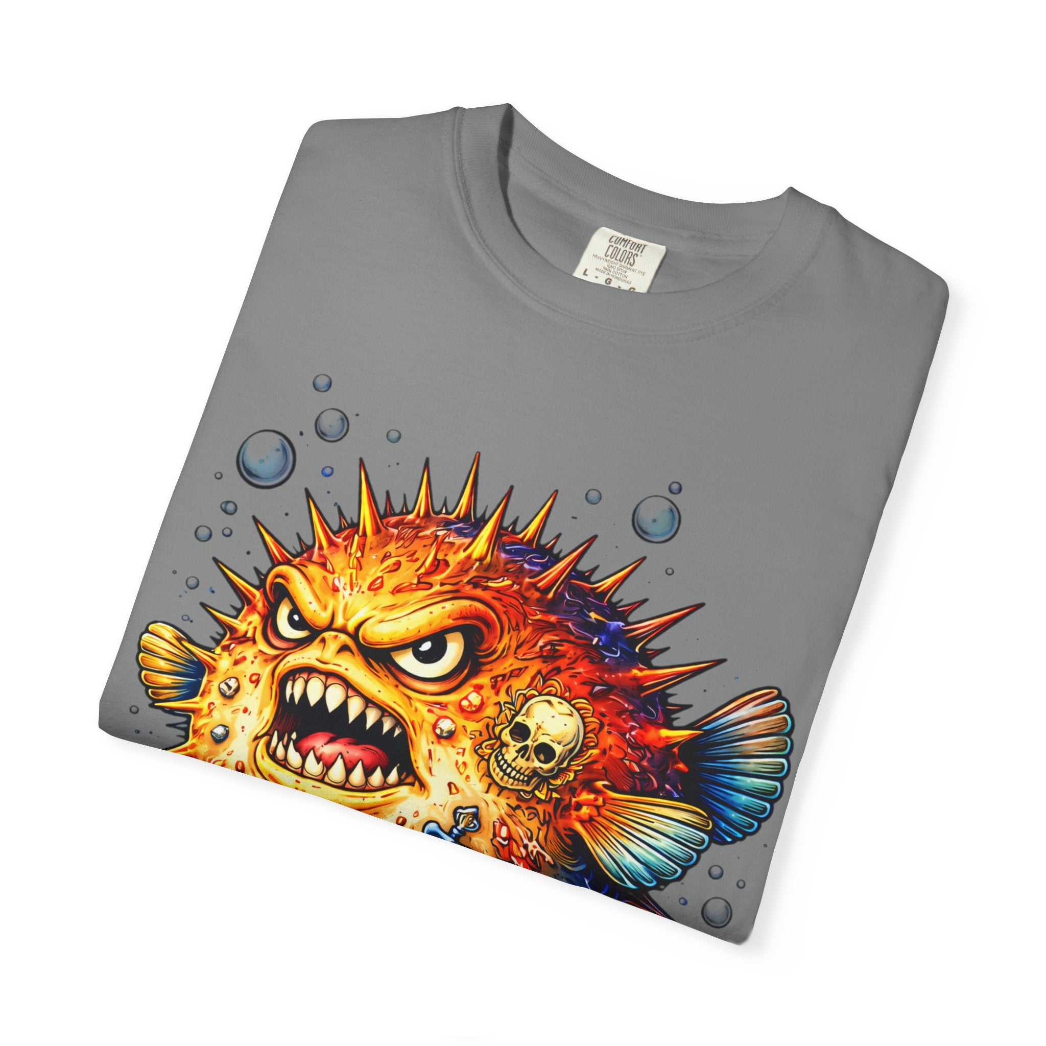 Angry Pufferfish T-Shirt | BuiltDifferent Mindset Tee-No Excuses