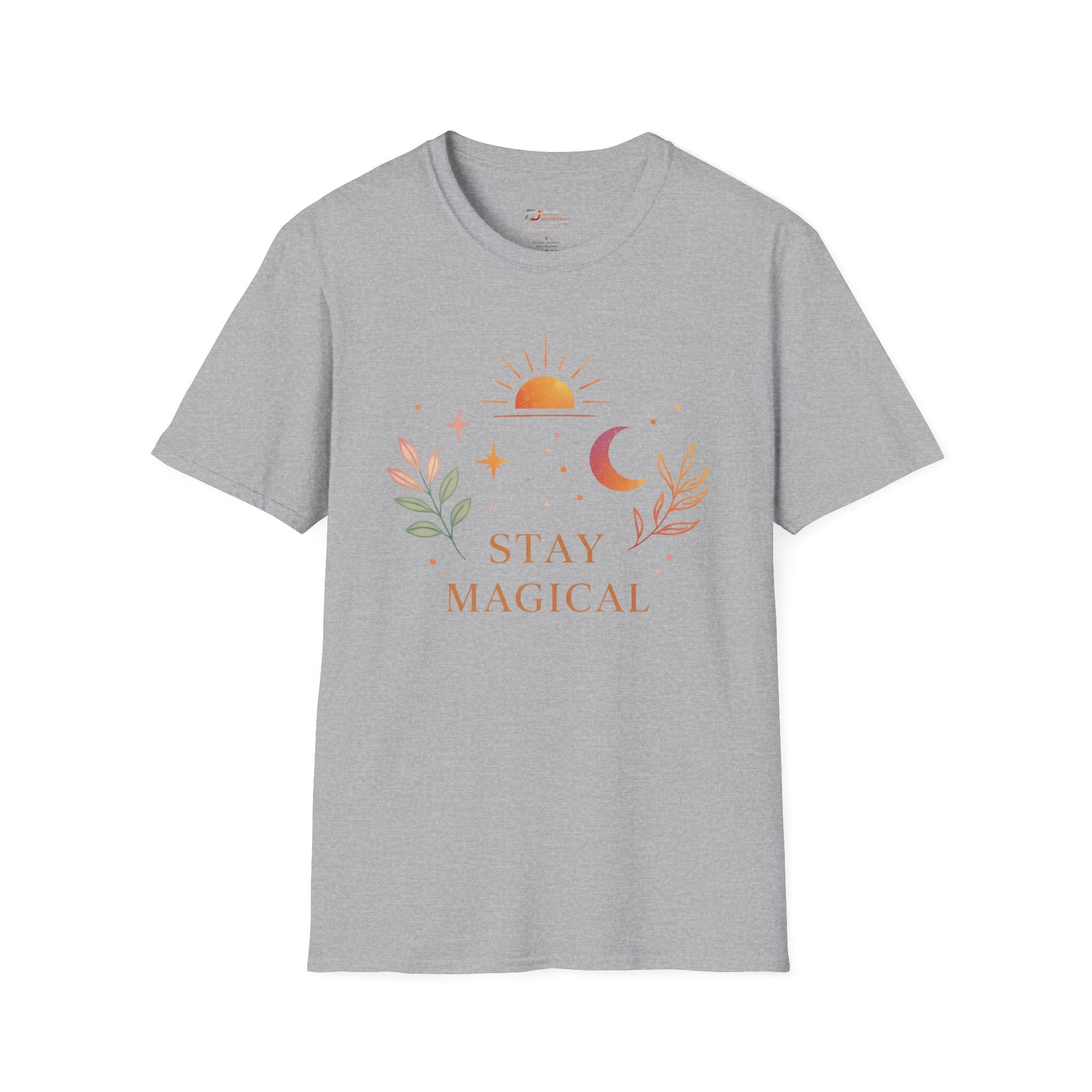 Stay Magical graphic T-Shirt | sun moon botanical design