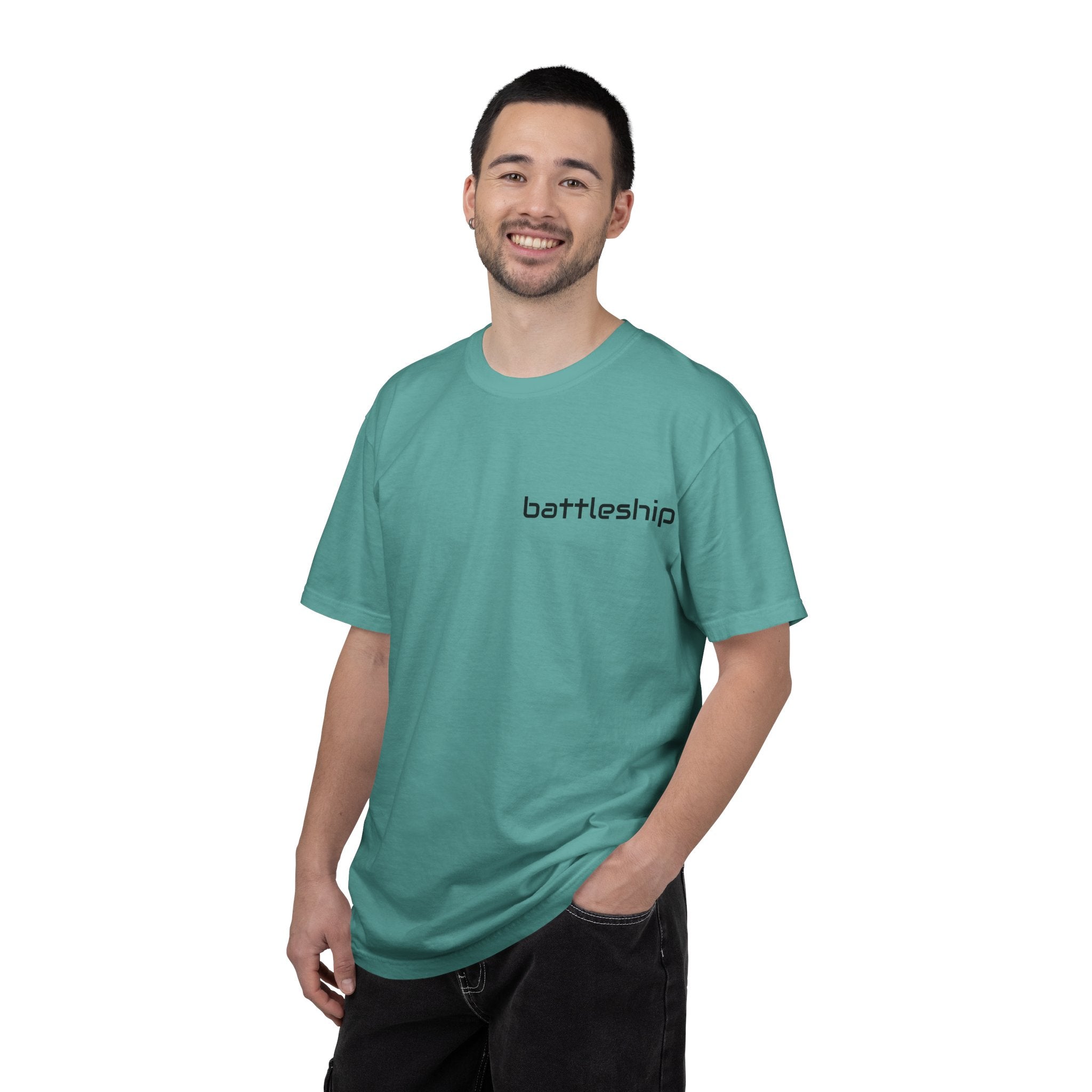 Battleship Illustration T-shirt | BuiltDifferent Mindset Tee-No Excuses