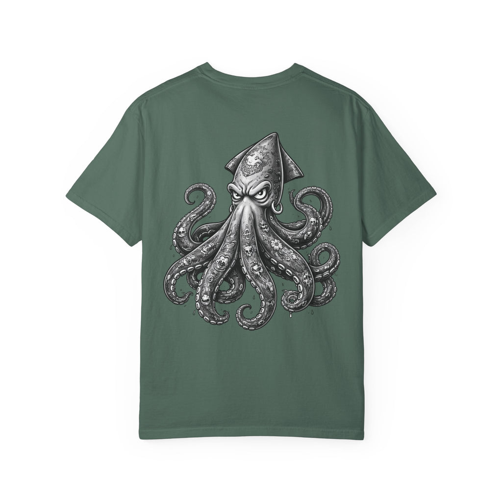 Angry Squid Illustration T-shirt | BuiltDifferent Mindset Tee-No Excuses