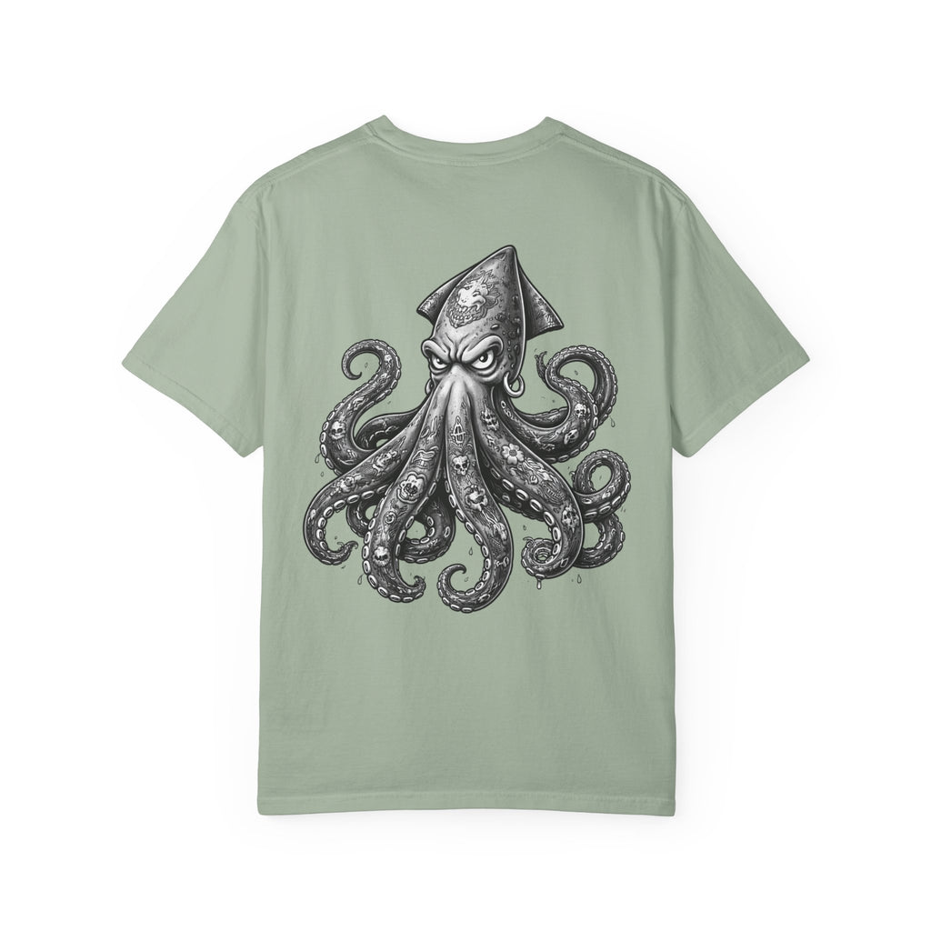 Angry Squid Illustration T-shirt | BuiltDifferent Mindset Tee-No Excuses