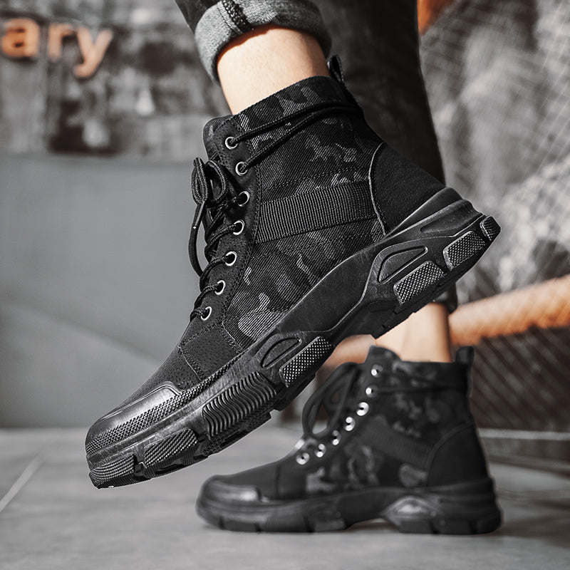 Men's Casual Camo High Top Martin Boots