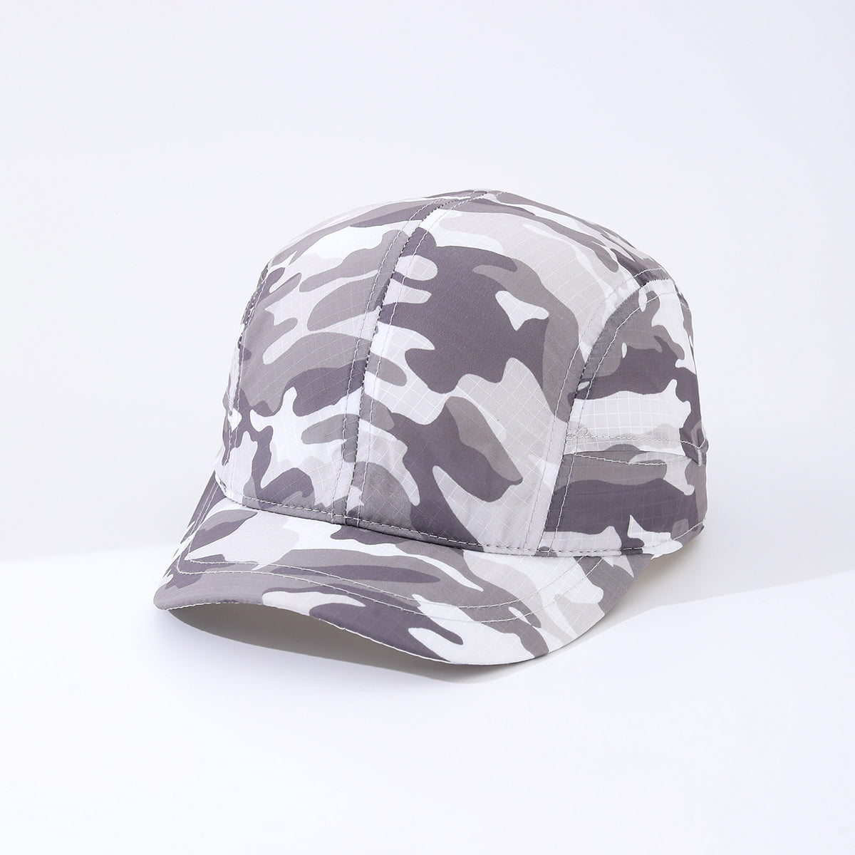 Camouflage Light Board Waterproof Side-opening Thin Model Breathable Simple And Fashionable Short-brim Baseball Cap Suitable For Going Out For Travel Or Hiking