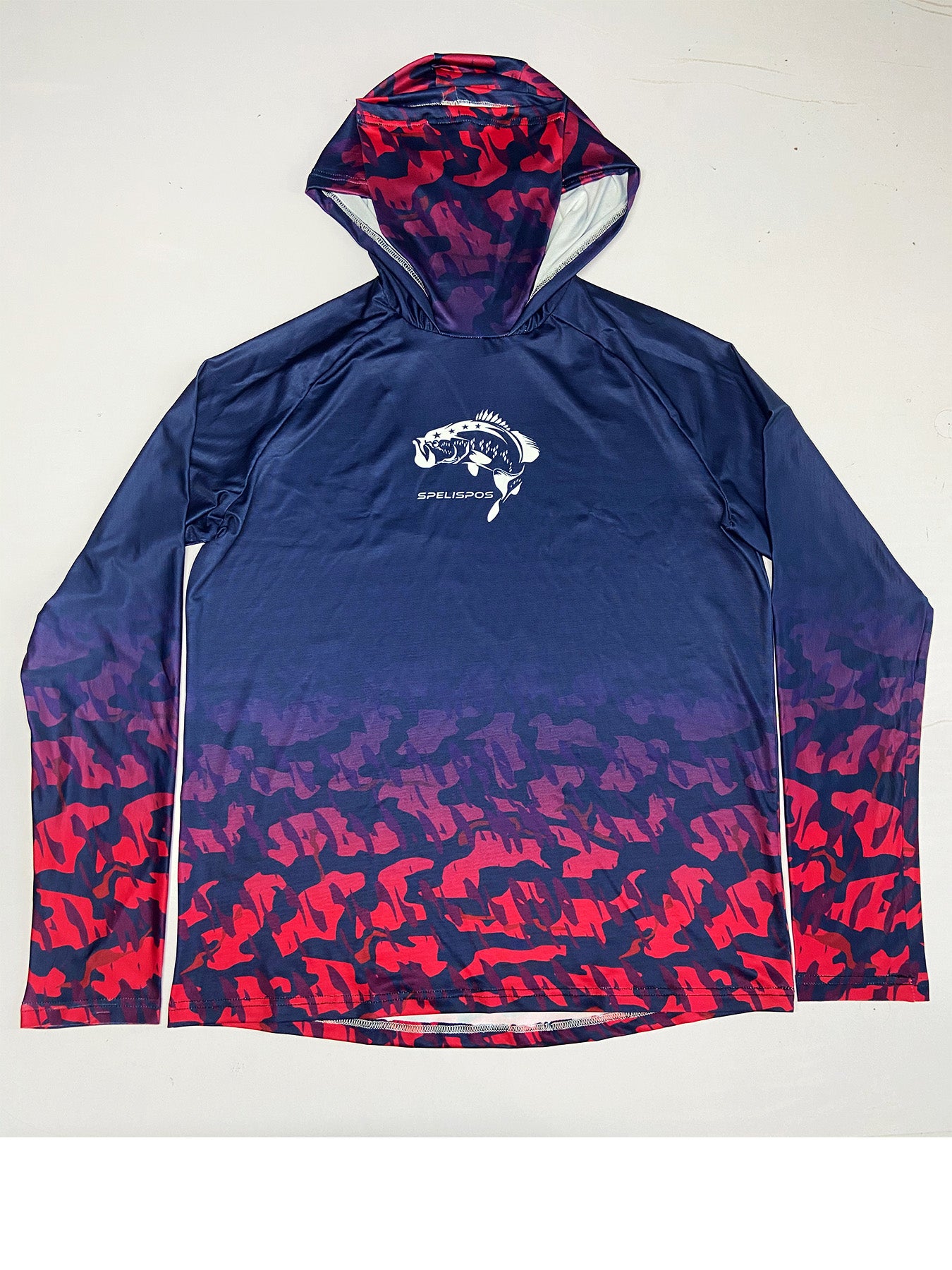 Fishing Hoodie UPF 50 Anti UV Sailing Shirt Surfing Face Cover Neck Summer Men Long Sleeve Hunting Jersey Camisa De Pesca Performance Fish Gear Beach Tops Wear Climbing Uniform Angling